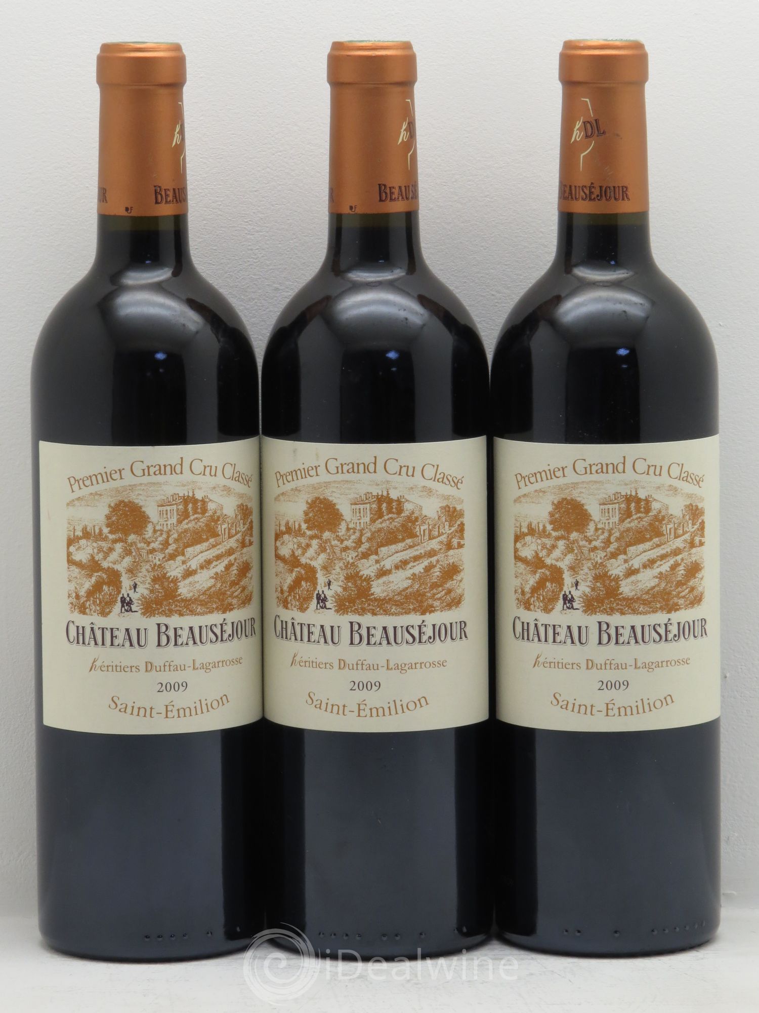 Château Beauséjour (Duffau-Lagarrosse) 1er Grand Cru Classé B 2009 - Lot de 3 bouteilles - 0
