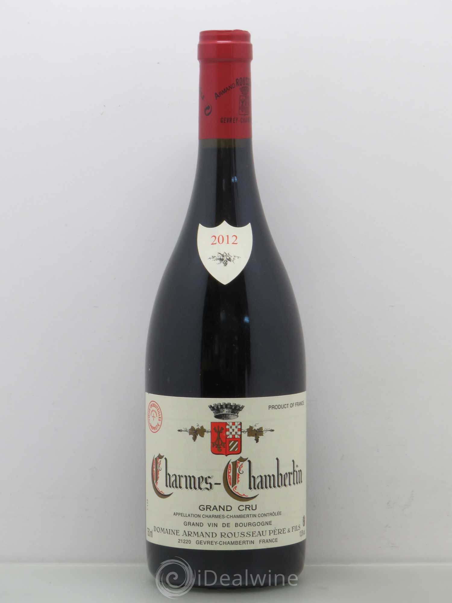 Charmes-Chambertin Grand Cru Armand Rousseau (Domaine) 2012 - Lot de 1 bouteille - 0