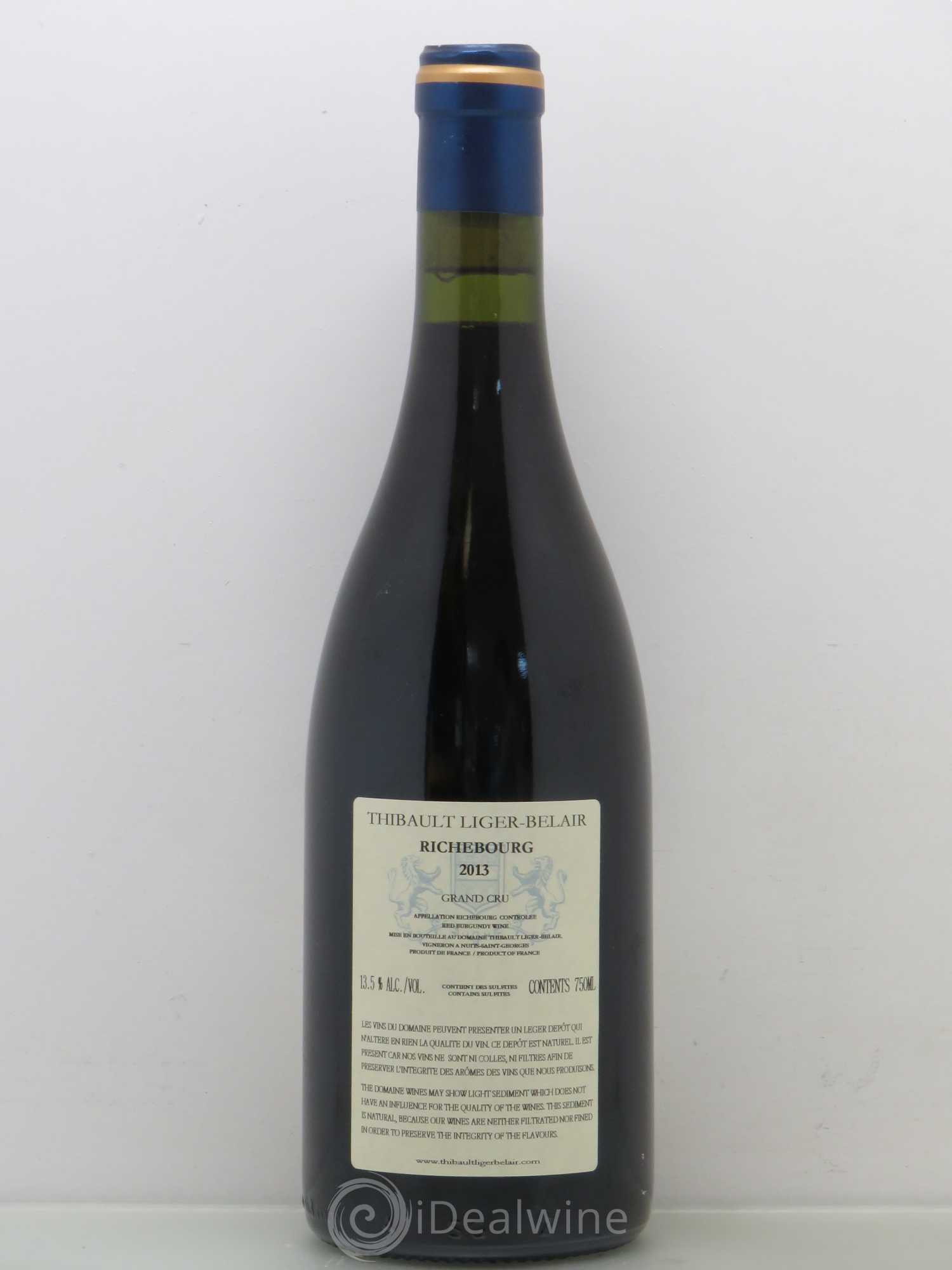 Richebourg Grand Cru Thibault Liger-Belair 2013 - Lot de 1 bouteille - 1