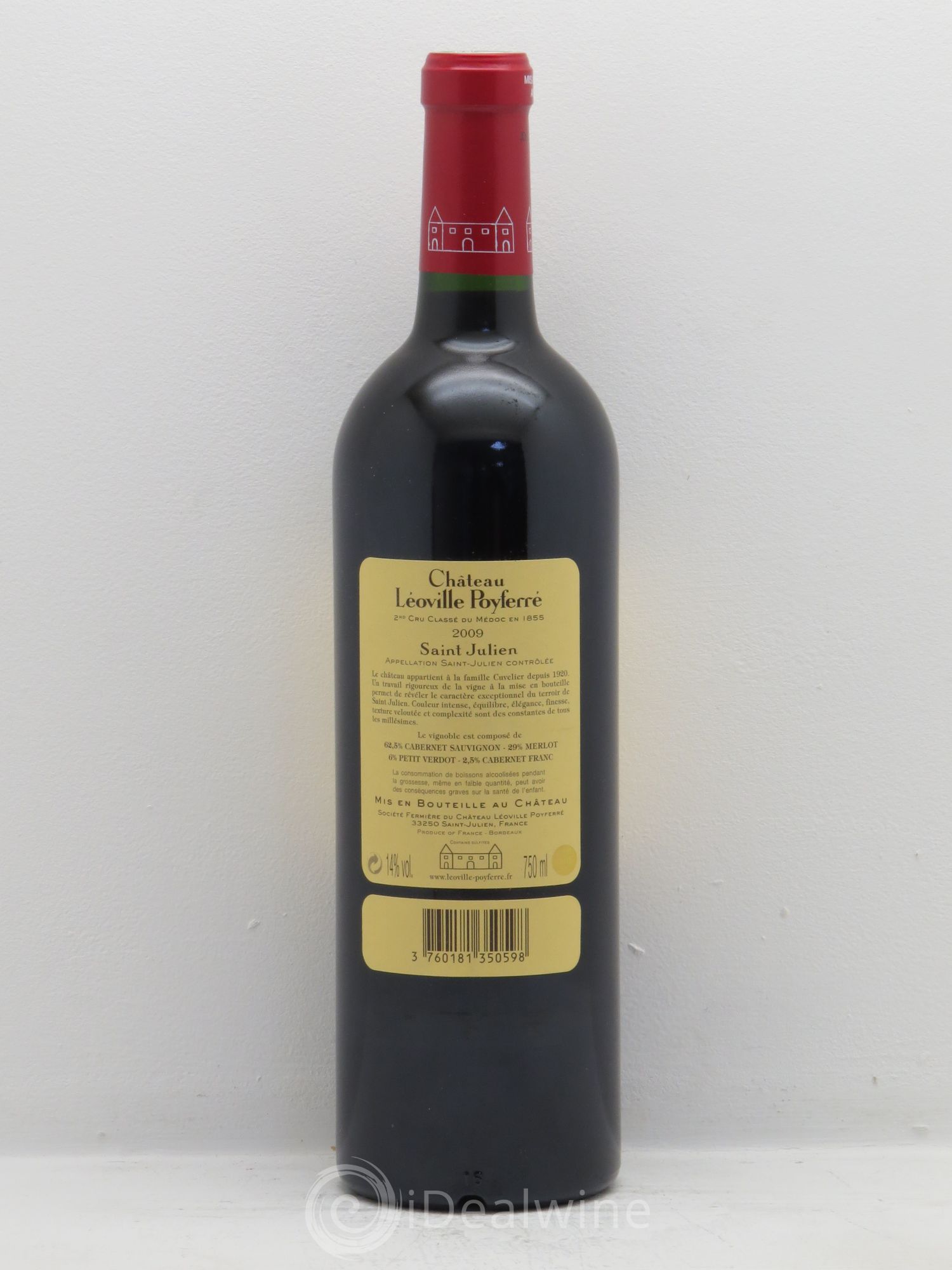 Château Léoville Poyferré 2ème Grand Cru Classé 2009 - Lot de 6 bouteilles - 3