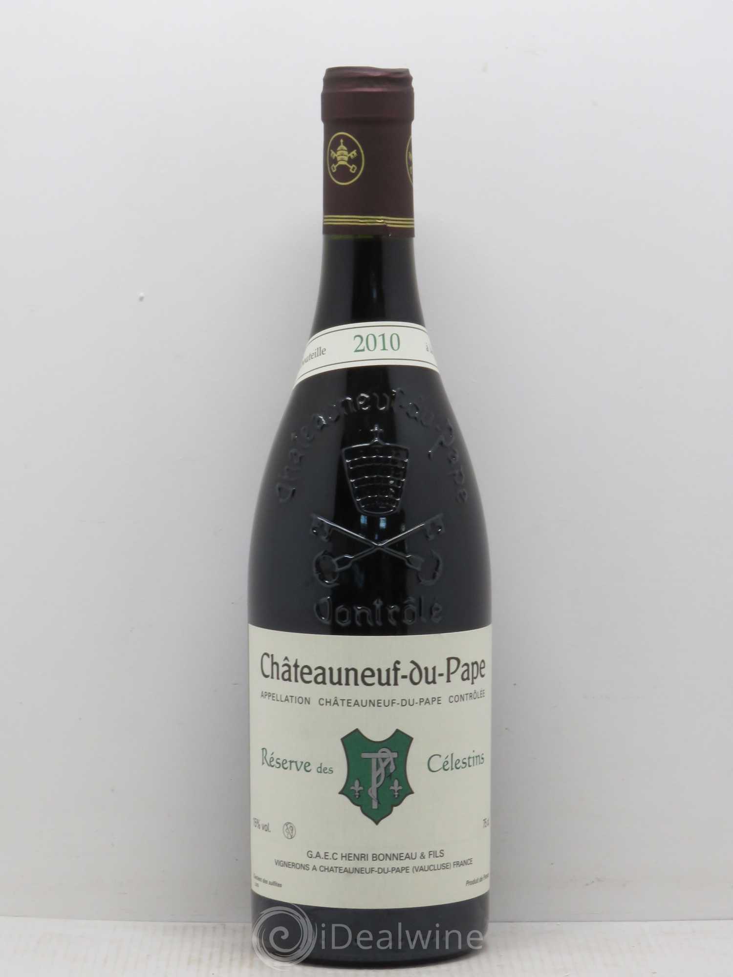 Châteauneuf-du-Pape Réserve des Célestins Henri Bonneau & Fils 2010 - Lot de 1 bouteille - 0