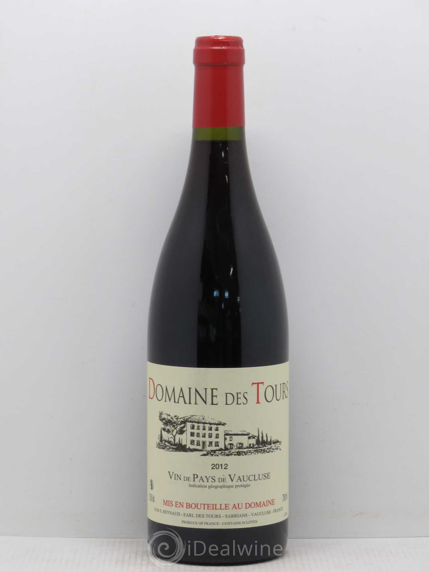 Vaucluse (Vin de Pays de Vaucluse) Domaine des Tours Emmanuel Reynaud 2012 - Lot de 1 bouteille - 0