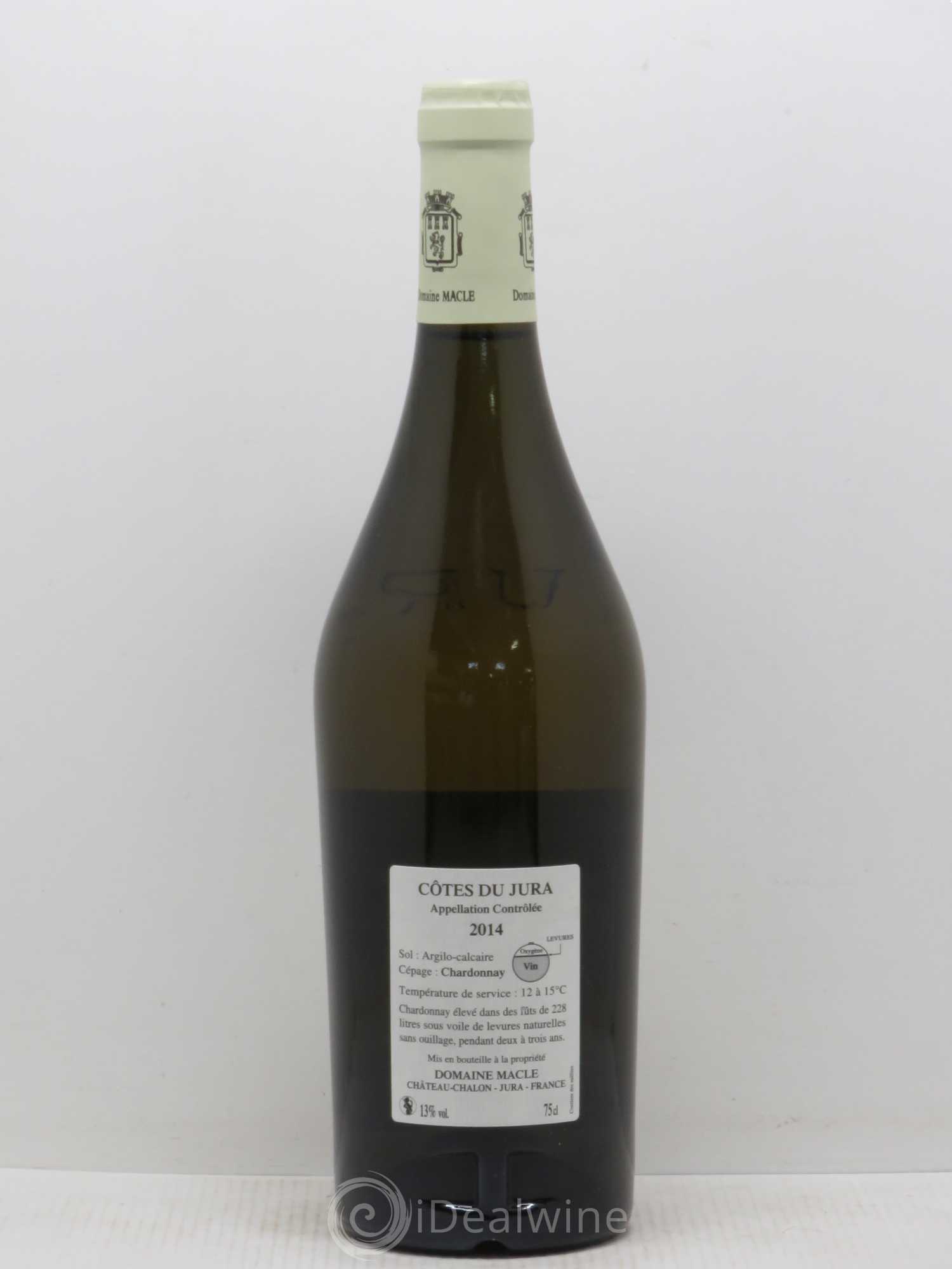 Côtes du Jura Chardonnay sous voile Jean Macle 2014 - Lot de 1 bouteille - 1