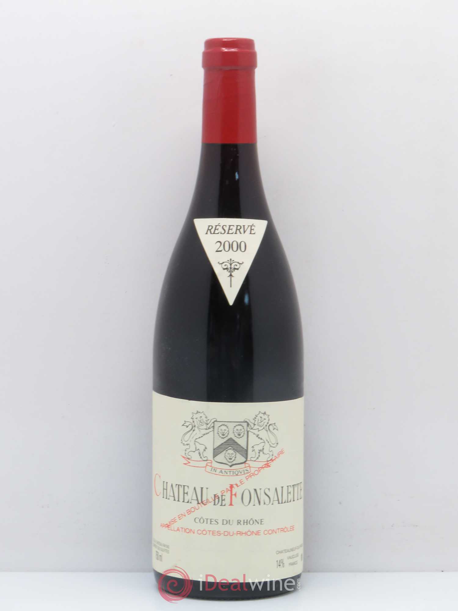 Côtes-du-Rhône Château de Fonsalette Emmanuel Reynaud 2000 - Lot de 1 bouteille - 0