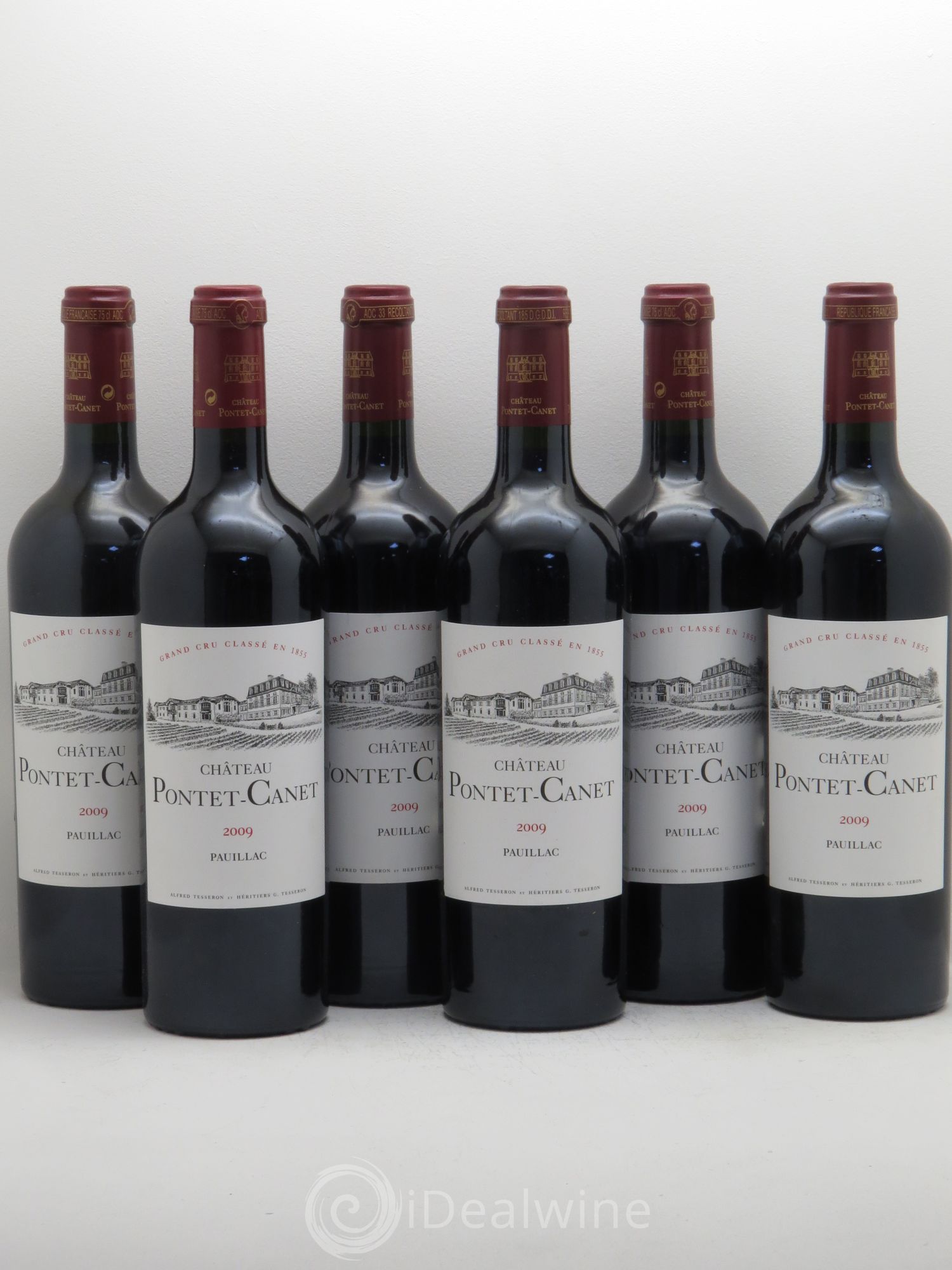 Château Pontet Canet 5ème Grand Cru Classé 2009 - Lot de 6 bouteilles - 0