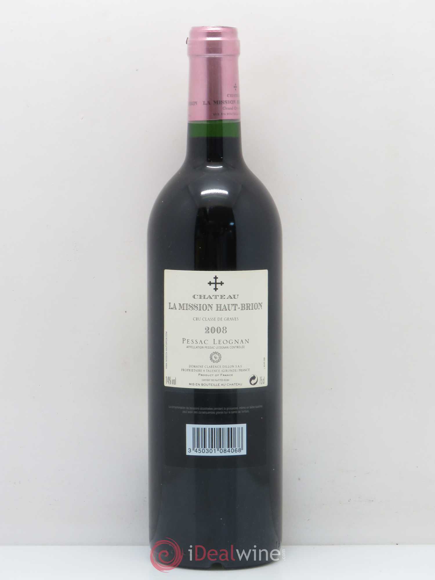 Château la Mission Haut-Brion Cru Classé de Graves 2008 - Lot de 1 bouteille - 1