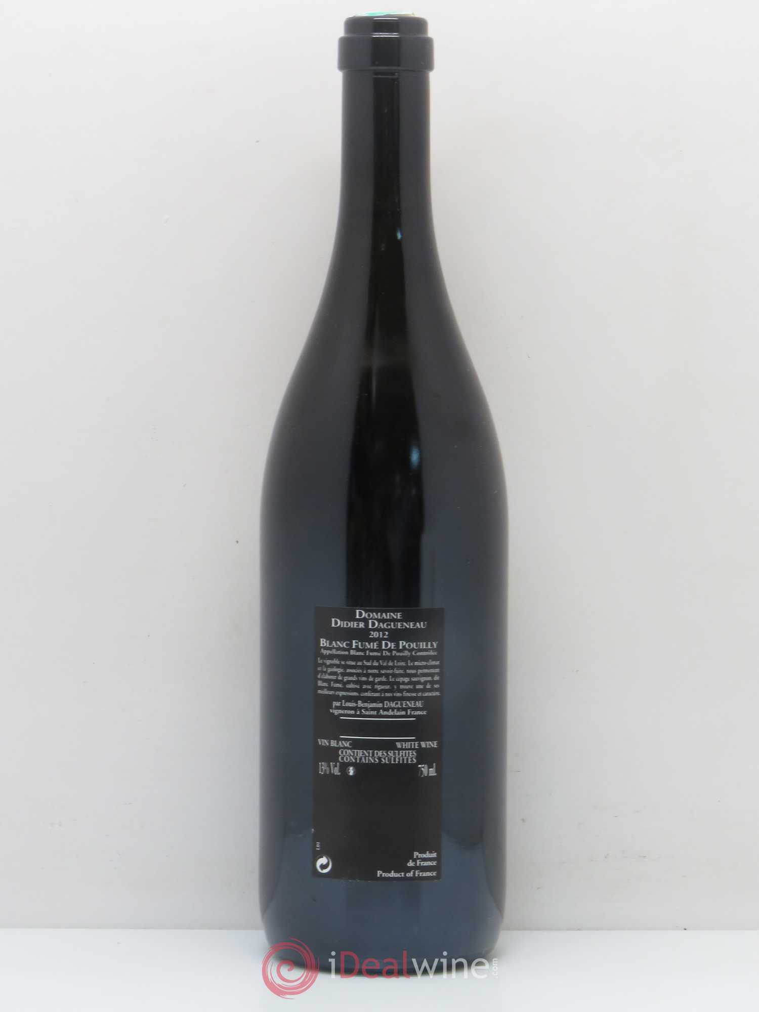 Vin de France (anciennement Pouilly-Fumé) Silex Dagueneau (Domaine Didier - Louis-Benjamin) 2012 - Lot de 1 bouteille - 1