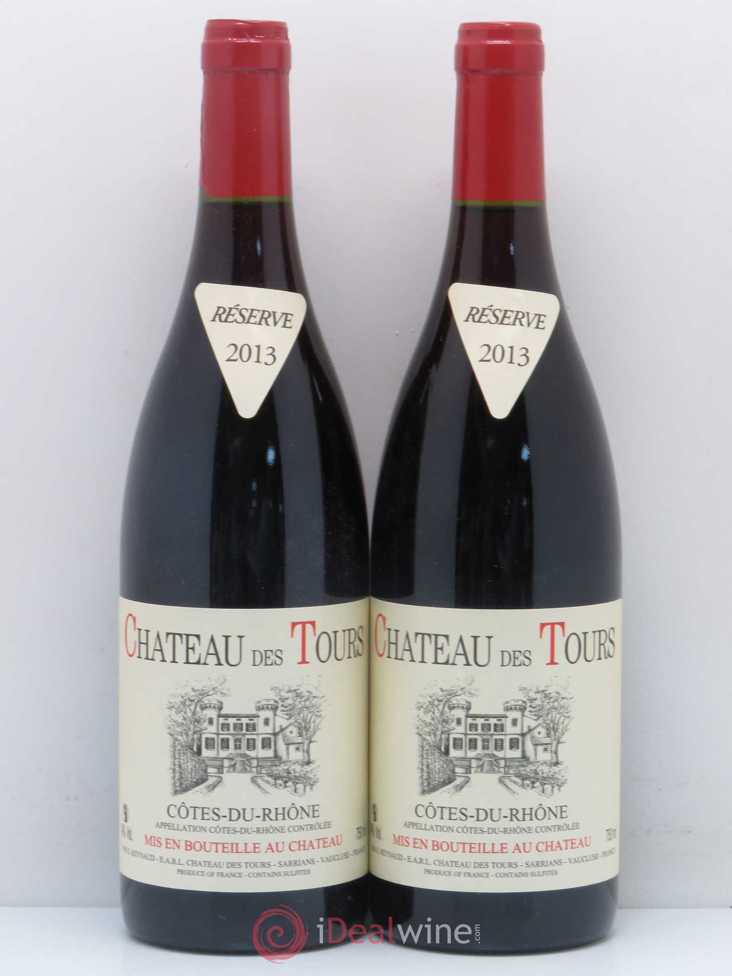 Côtes-du-Rhône Château des Tours Emmanuel Reynaud 2013 - Lot de 2 bouteilles - 0