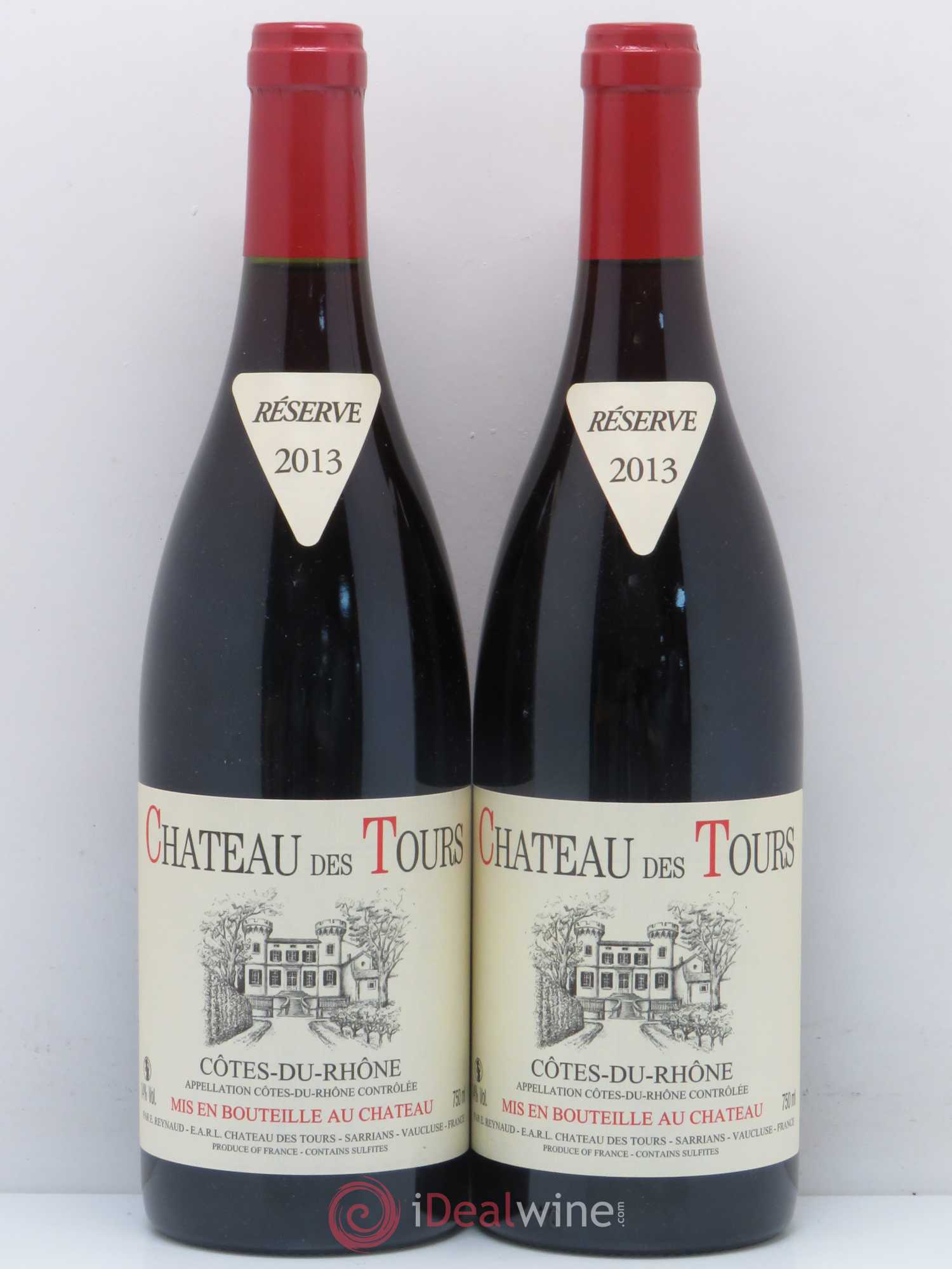 Côtes-du-Rhône Château des Tours Emmanuel Reynaud 2013 - Lot de 2 bouteilles - 0
