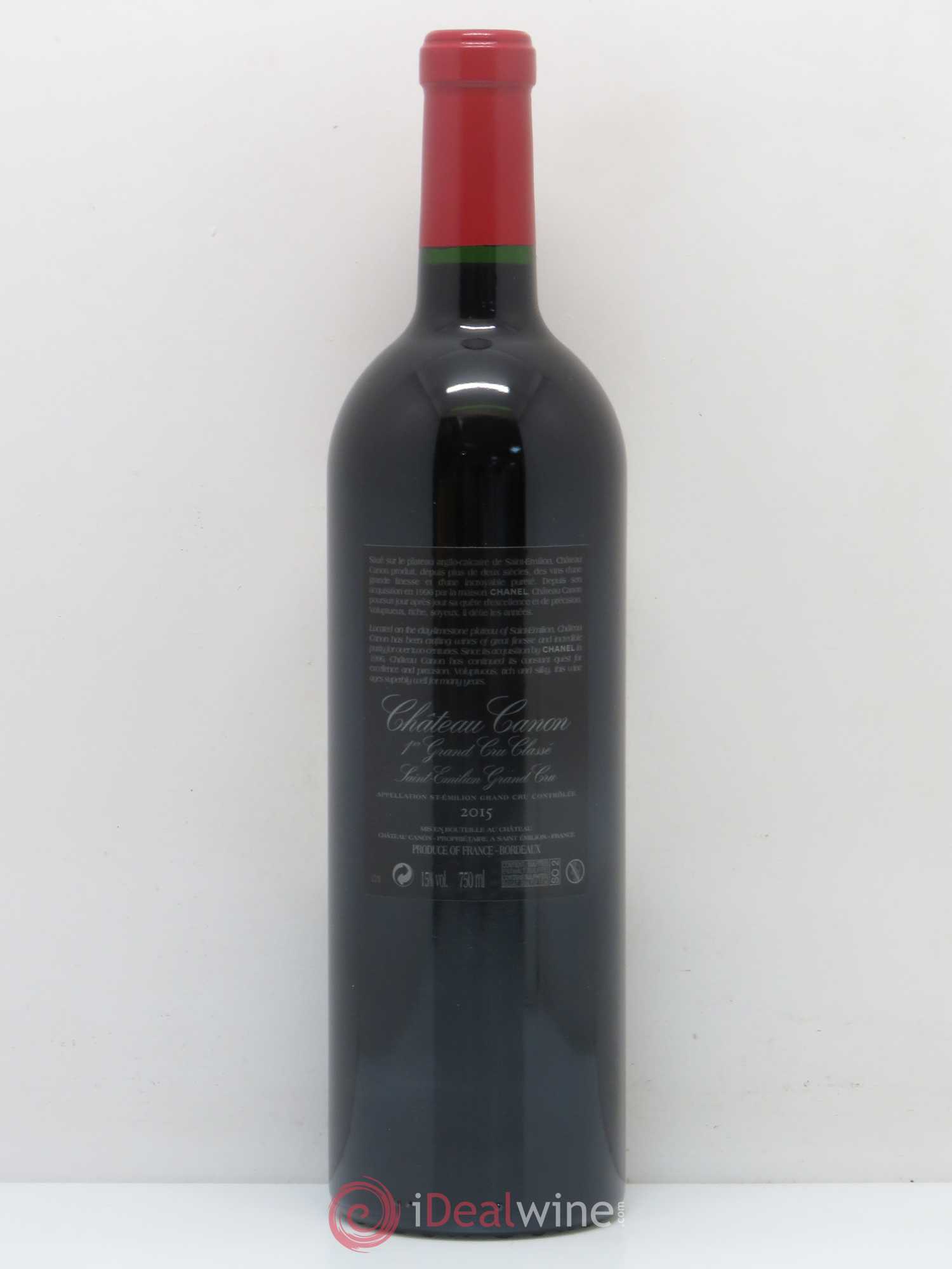Château Canon 1er Grand Cru Classé B 2015 - Lot de 1 bouteille - 1