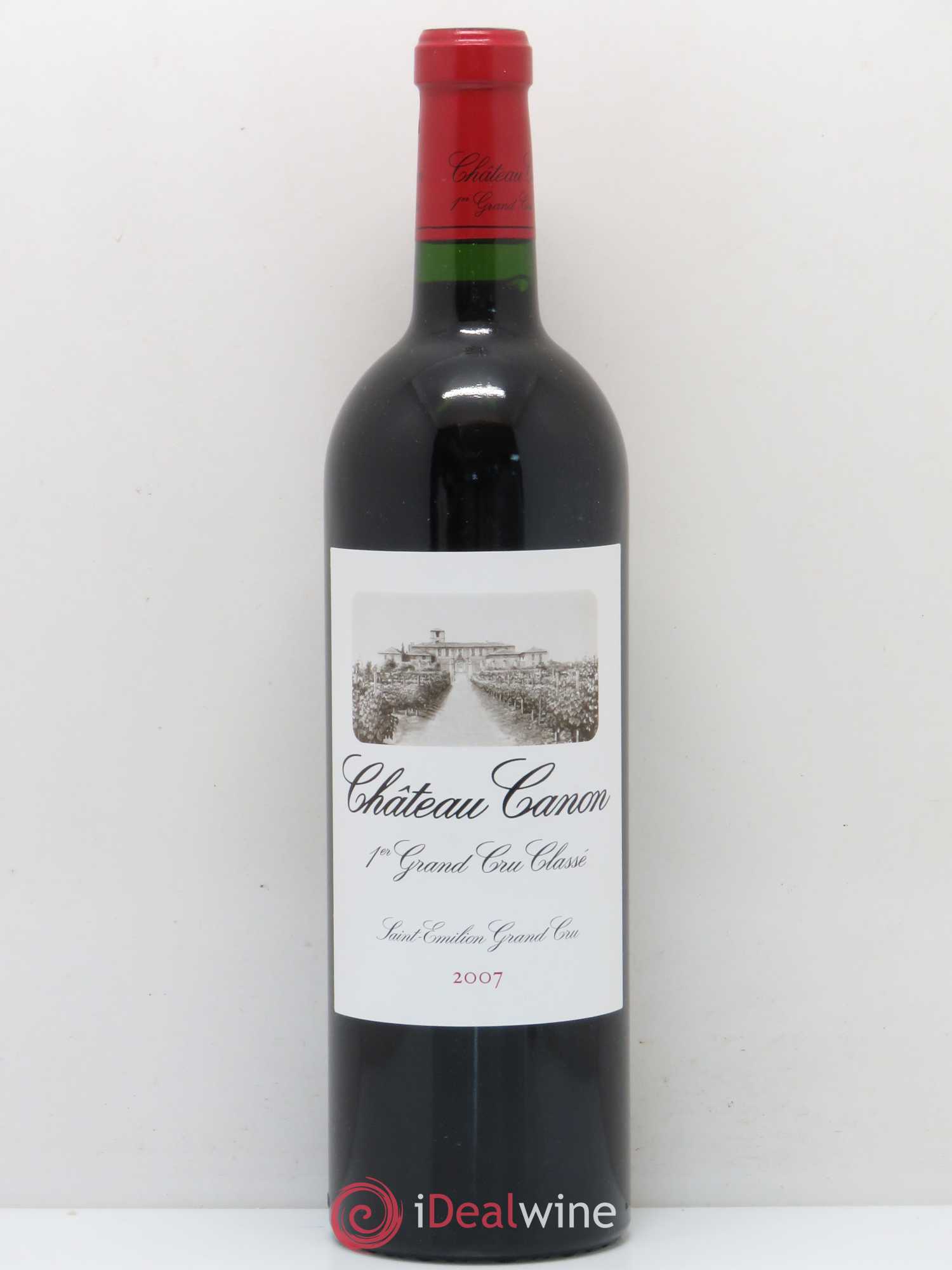 Château Canon 1er Grand Cru Classé B 2007 - Lot de 1 bouteille - 0