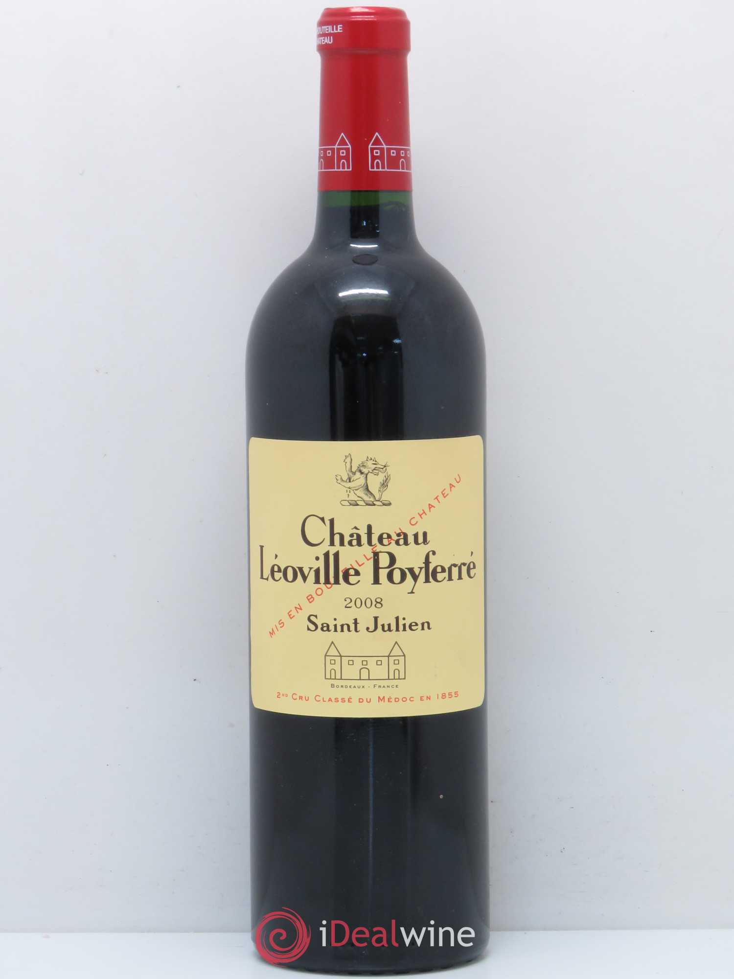 Château Léoville Poyferré 2ème Grand Cru Classé 2008 - Lot de 1 bouteille - 0