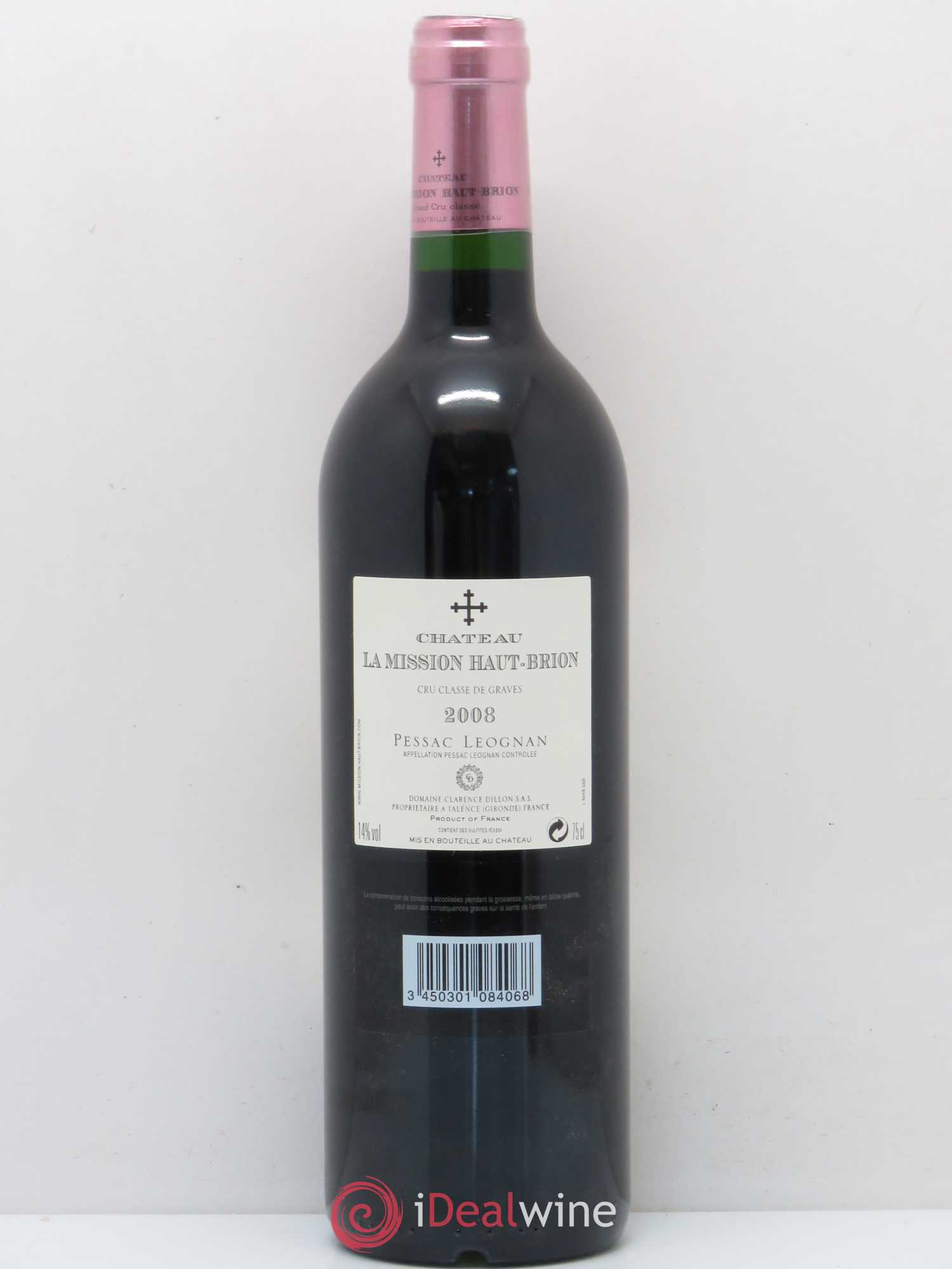 Château la Mission Haut-Brion Cru Classé de Graves 2008 - Lot de 1 bouteille - 1