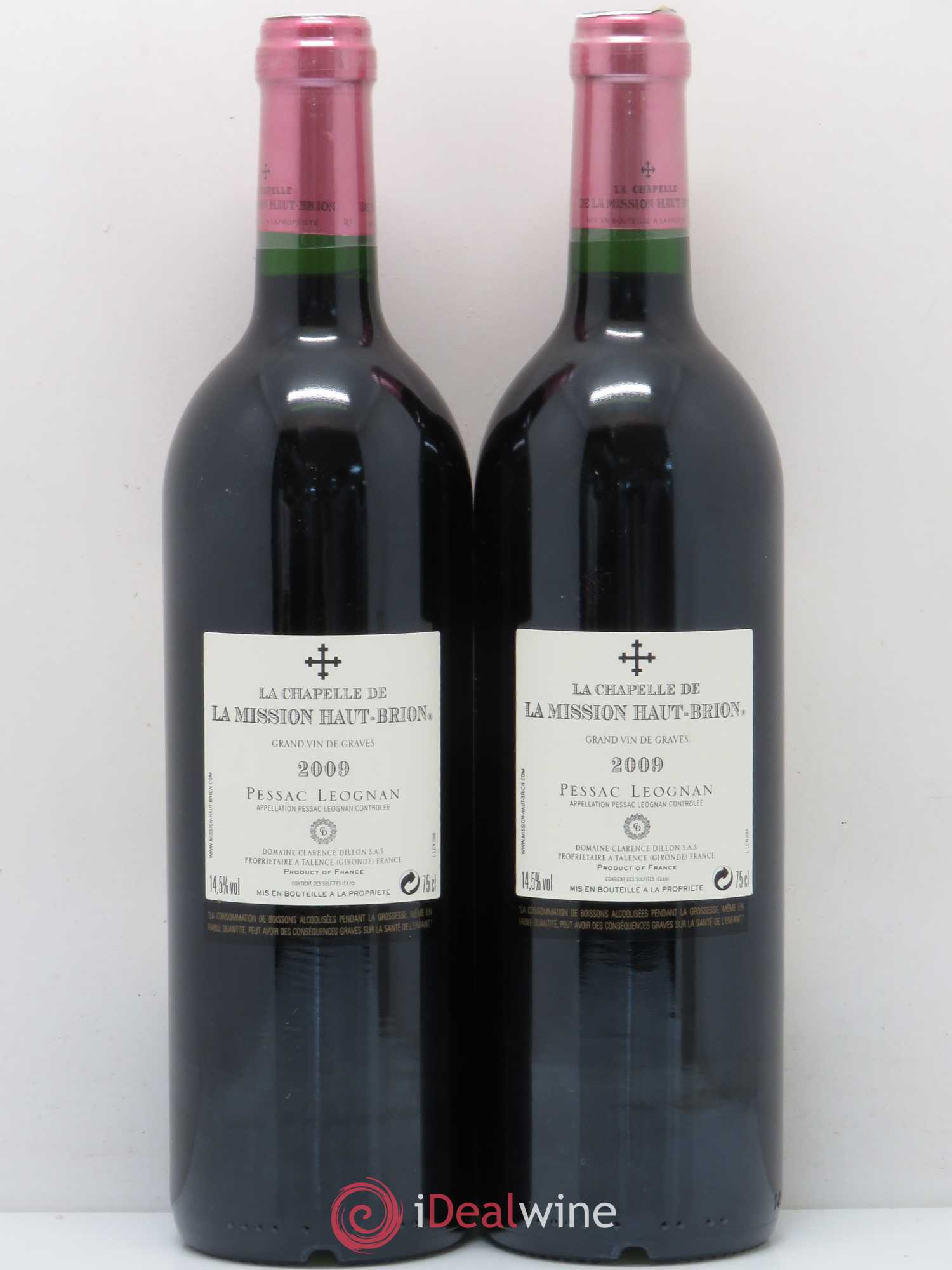 La Chapelle de La Mission Haut-Brion Second Vin 2009 - Lot de 2 bouteilles - 1