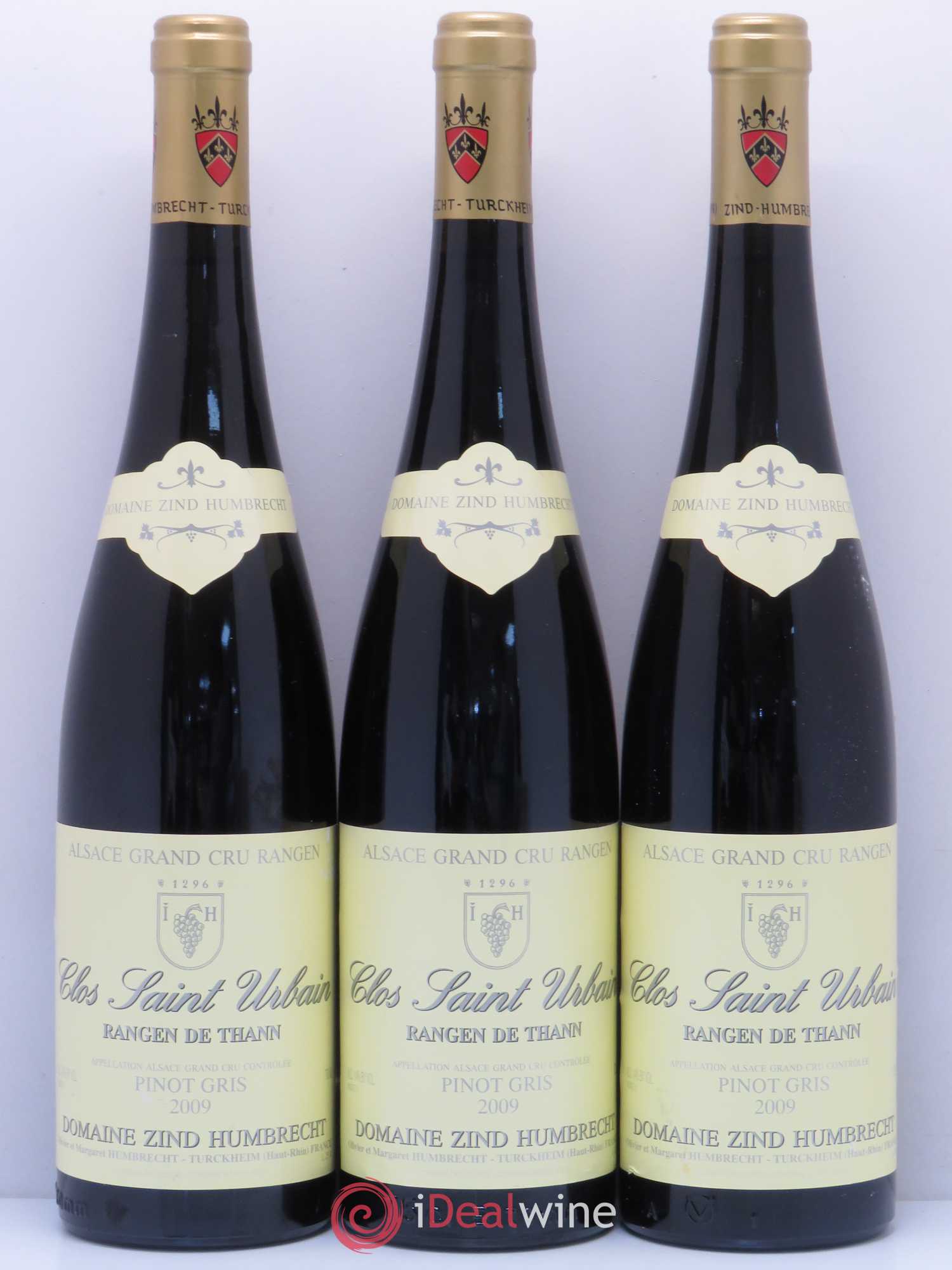 Alsace Pinot Gris Grand Cru Rangen de Thann Clos Saint-Urbain Zind-Humbrecht (Domaine) Clos Saint Urbain 2009 - Posten von 3 Flaschen - 0