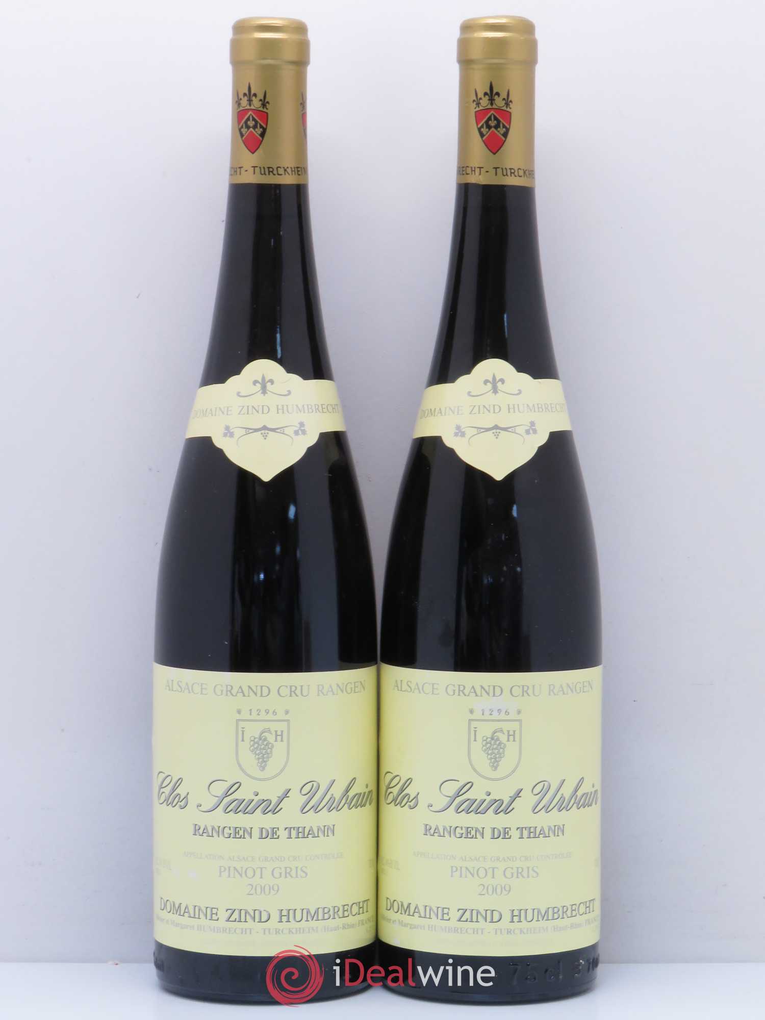 Alsace Pinot Gris Grand Cru Rangen de Thann Clos Saint-Urbain Zind-Humbrecht (Domaine) Clos Saint Urbain 2009 - Lotto di 2 bottiglie - 0