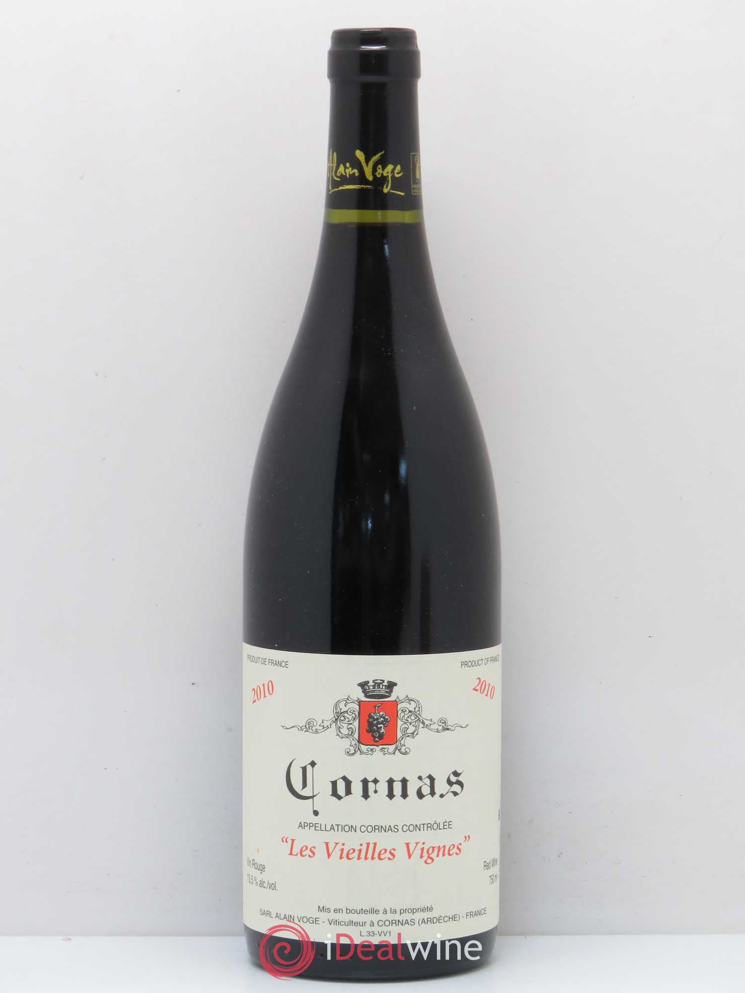 Cornas Les Vieilles Vignes Alain Voge (Domaine) 2010 - Lot de 1 bouteille - 0
