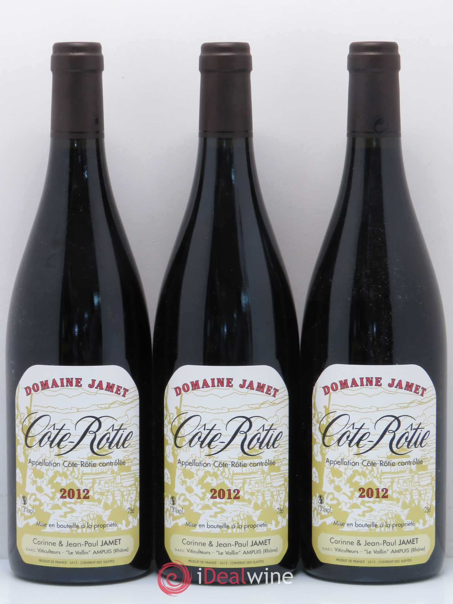 Côte-Rôtie Jamet (Domaine) 2012 - Lot de 3 bouteilles - 0