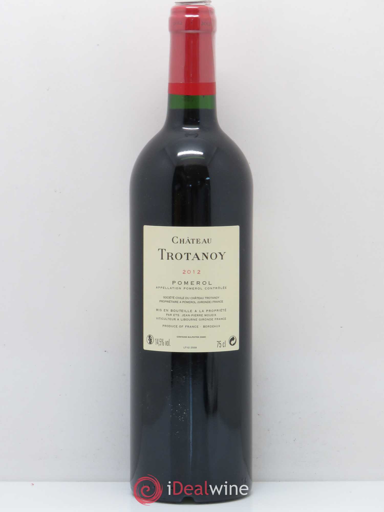 Château Trotanoy (sans prix de réserve) 2012 - Lot de 1 bouteille - 1