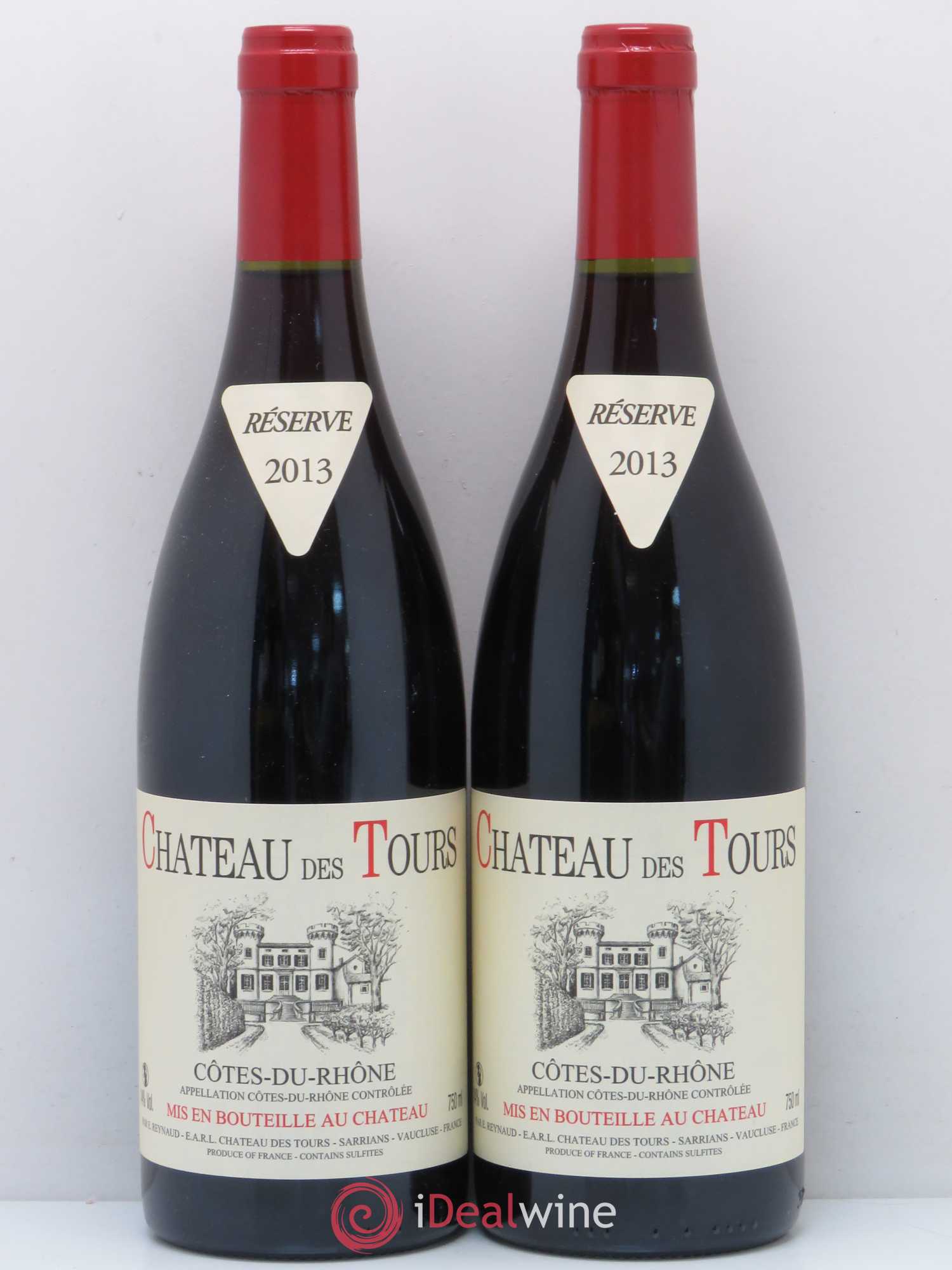 Côtes-du-Rhône Château des Tours Emmanuel Reynaud 2013 - Lot de 2 bouteilles - 0