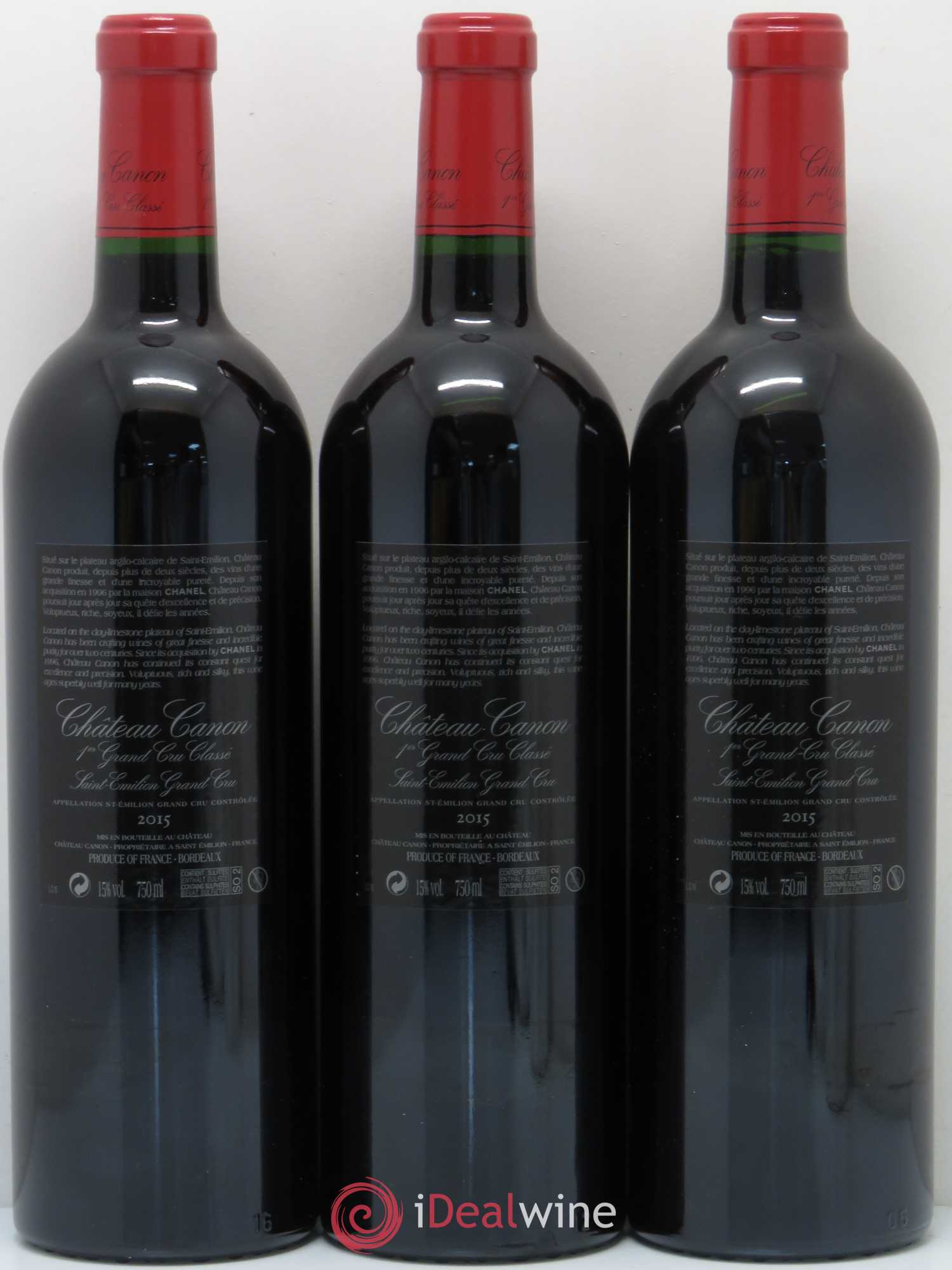 Château Canon 1er Grand Cru Classé B 2015 - Lot de 6 bouteilles - 3
