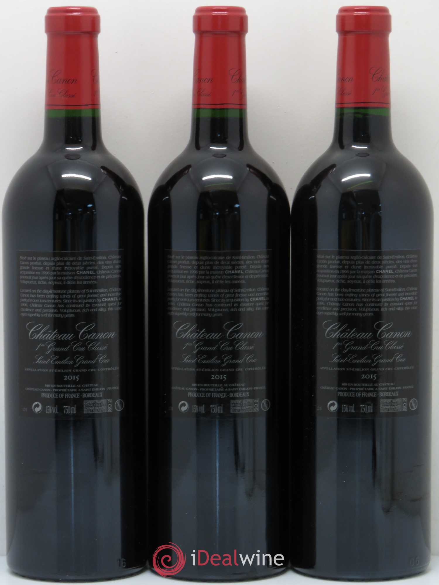 Château Canon 1er Grand Cru Classé B 2015 - Lot de 6 bouteilles - 4