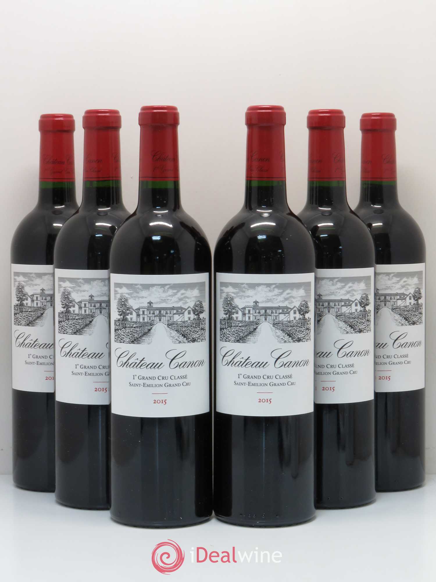 Château Canon 1er Grand Cru Classé B 2015 - Lot de 6 bouteilles - 0