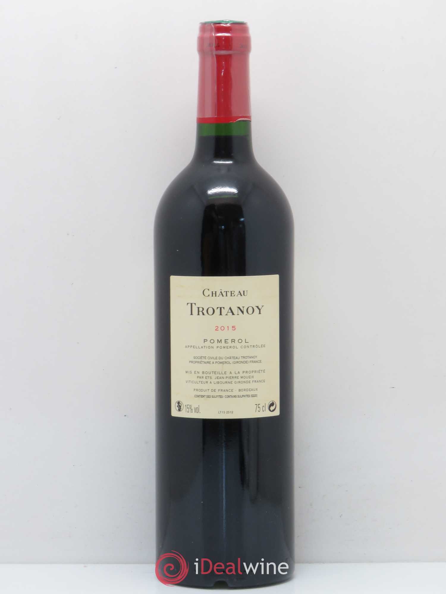Château Trotanoy 2015 - Lot de 1 bouteille - 1