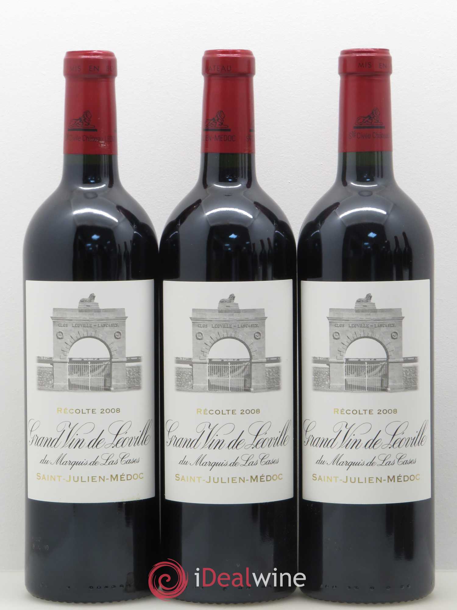 Château Léoville Las Cases 2ème Grand Cru Classé 2008 - Lotto di 6 bottiglie - 1