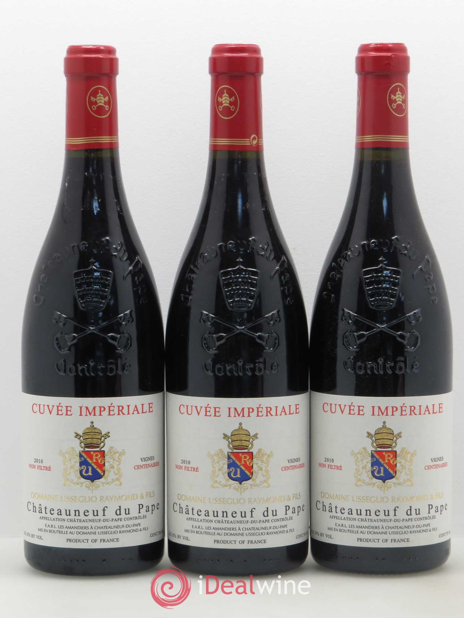 Châteauneuf-du-Pape Cuvée Impériale Raymond Usseglio & Fils (Domaine) 2010 - Lot de 3 bouteilles - 0