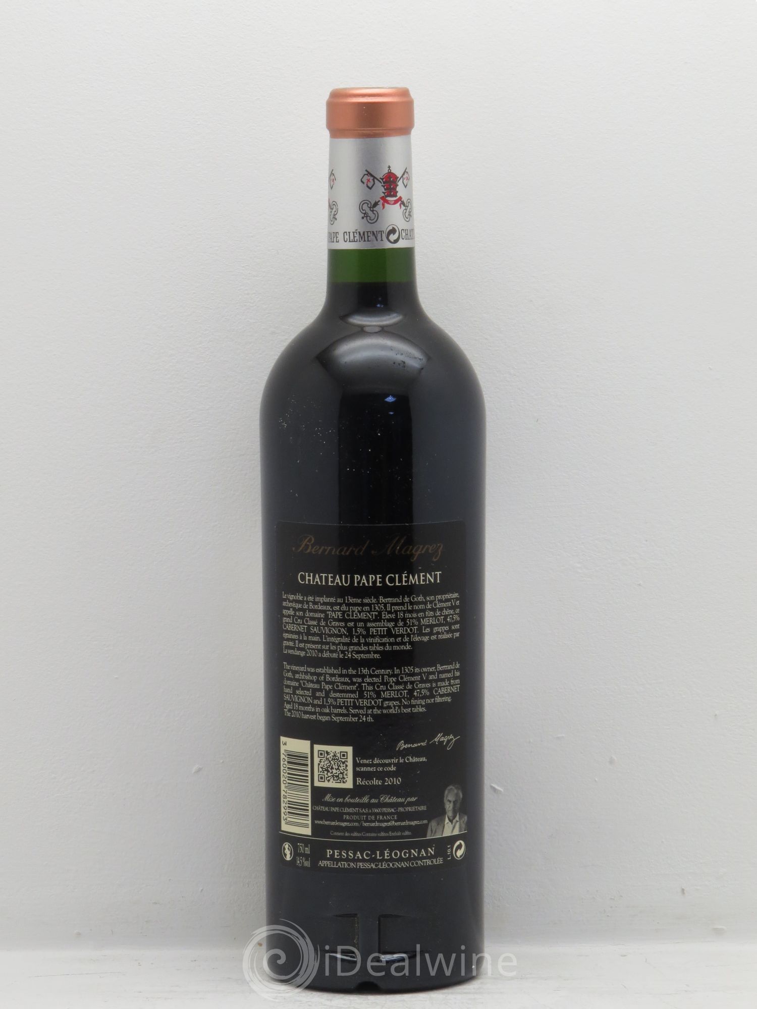 Château Pape Clément Cru Classé de Graves 2010 - Lot de 6 bouteilles - 1
