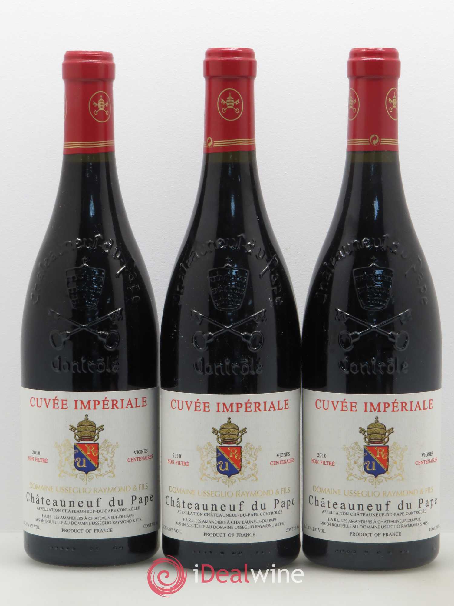 Châteauneuf-du-Pape Cuvée Impériale Raymond Usseglio & Fils (Domaine) 2010 - Lot de 3 bouteilles - 0