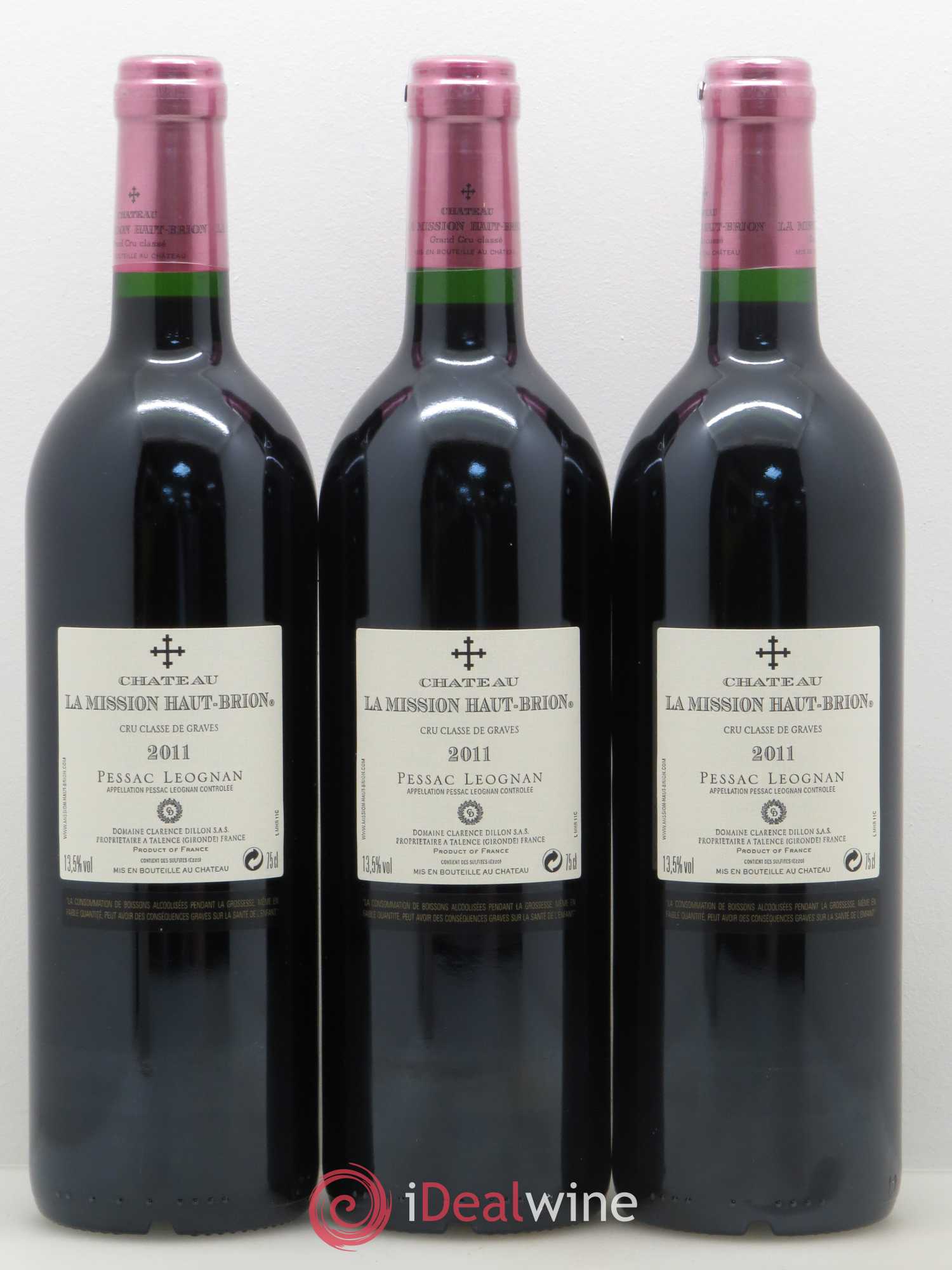 Château la Mission Haut-Brion Cru Classé de Graves 2011 - Lot de 6 bouteilles - 2