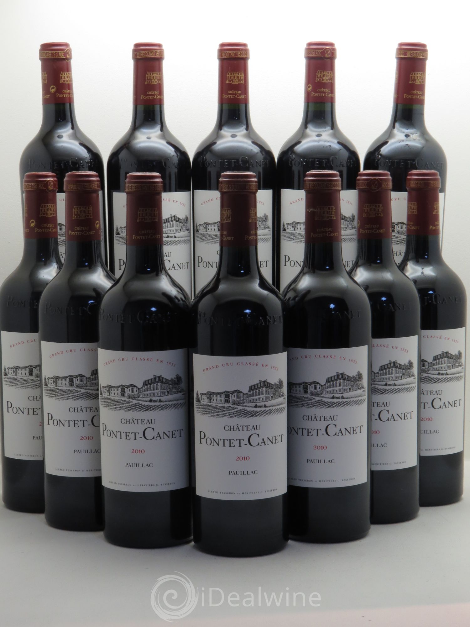 Château Pontet Canet 5ème Grand Cru Classé 2010 - Lot de 12 bouteilles - 0