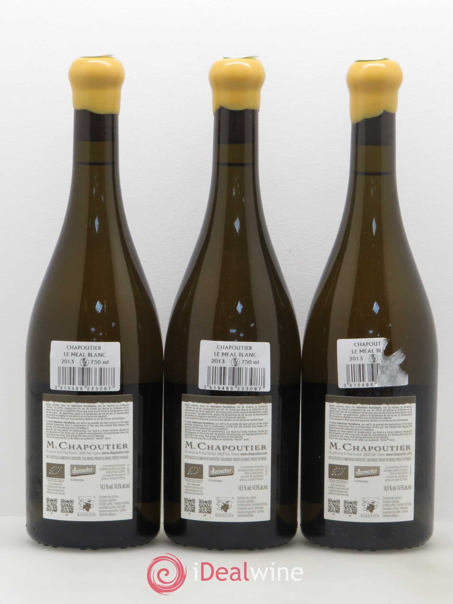 Hermitage Ermitage Le Méal Chapoutier 2013 - Posten von 3 Flaschen - 1