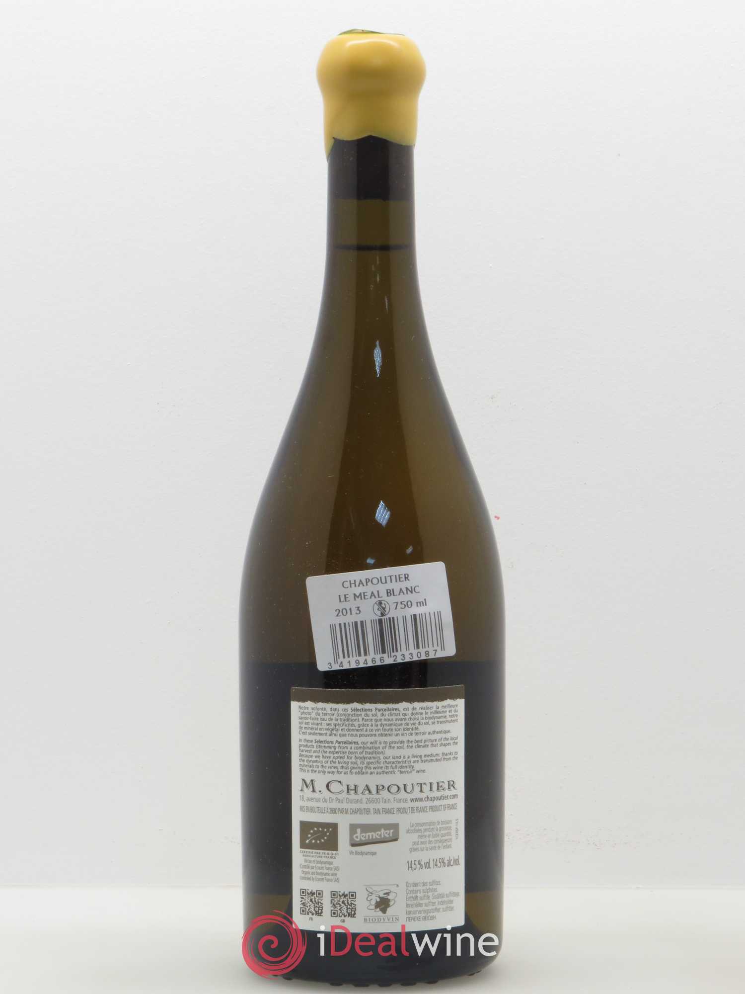Hermitage Ermitage Le Méal Chapoutier 2013 - Lot de 1 bouteille - 1