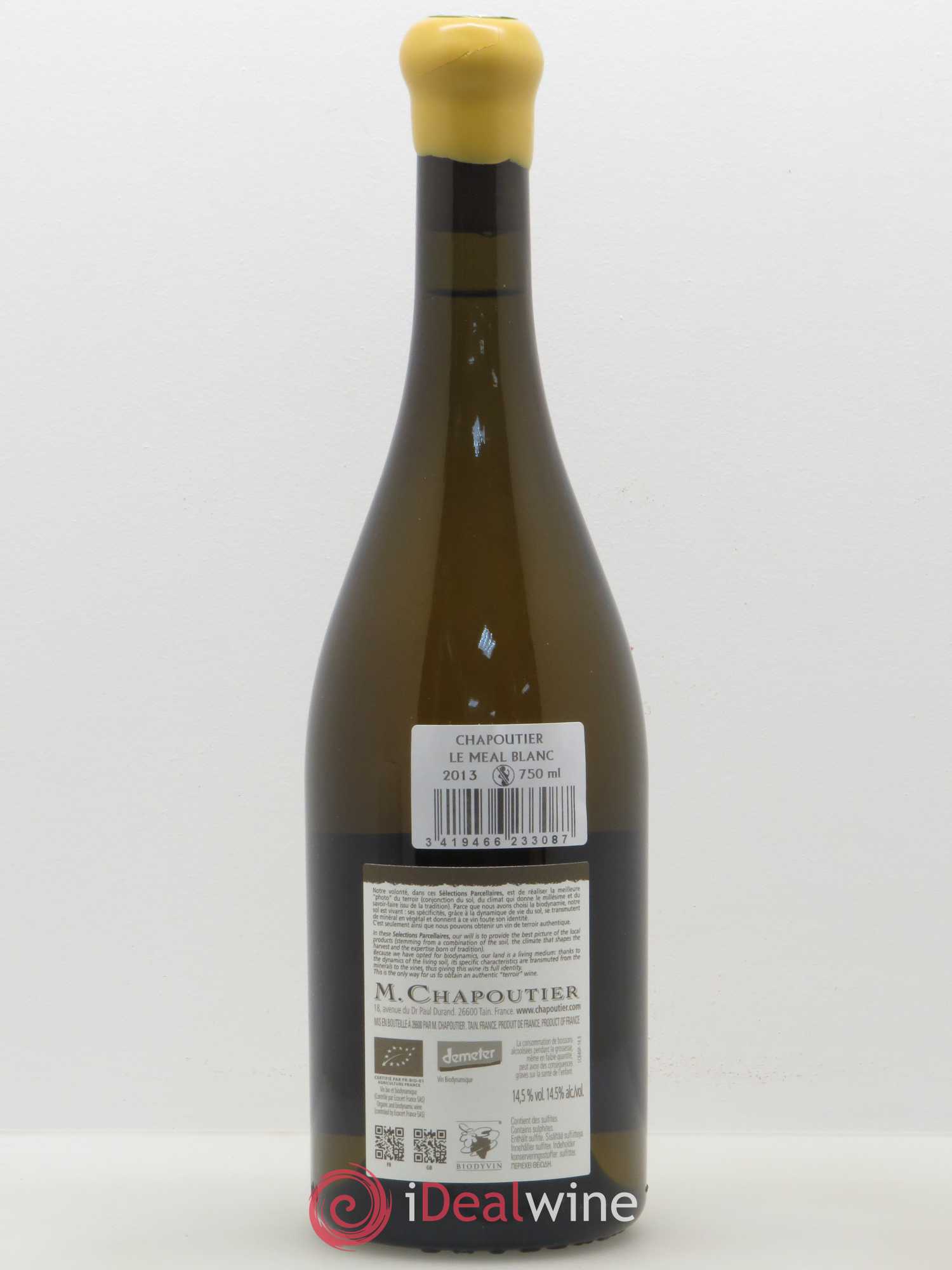 Hermitage Ermitage Le Méal Chapoutier 2013 - Lot de 1 bouteille - 1