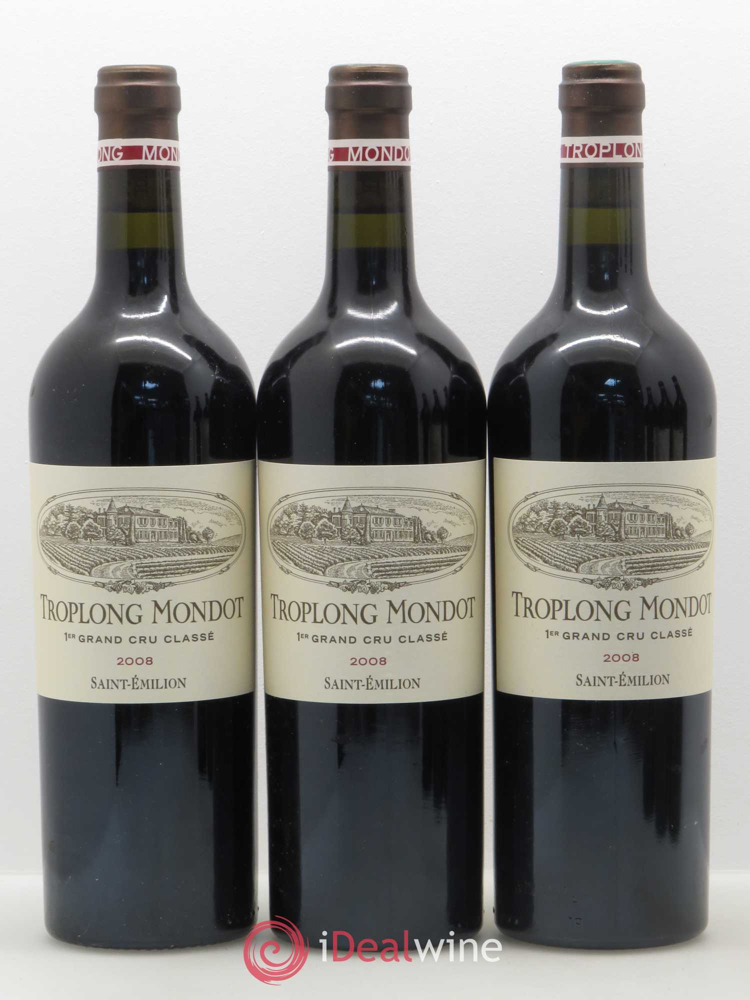 Château Troplong Mondot 1er Grand Cru Classé B 2008 - Lot de 6 bouteilles - 1
