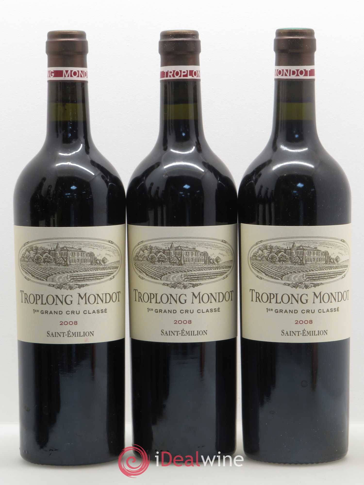 Château Troplong Mondot 1er Grand Cru Classé B 2008 - Lot de 6 bouteilles - 2