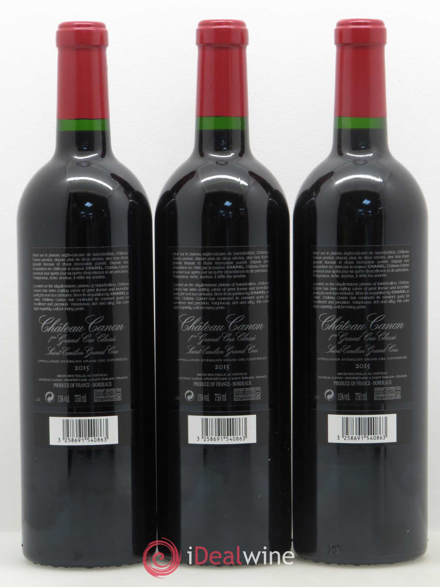 Château Canon 1er Grand Cru Classé B 2015 - Lot de 6 bouteilles - 4