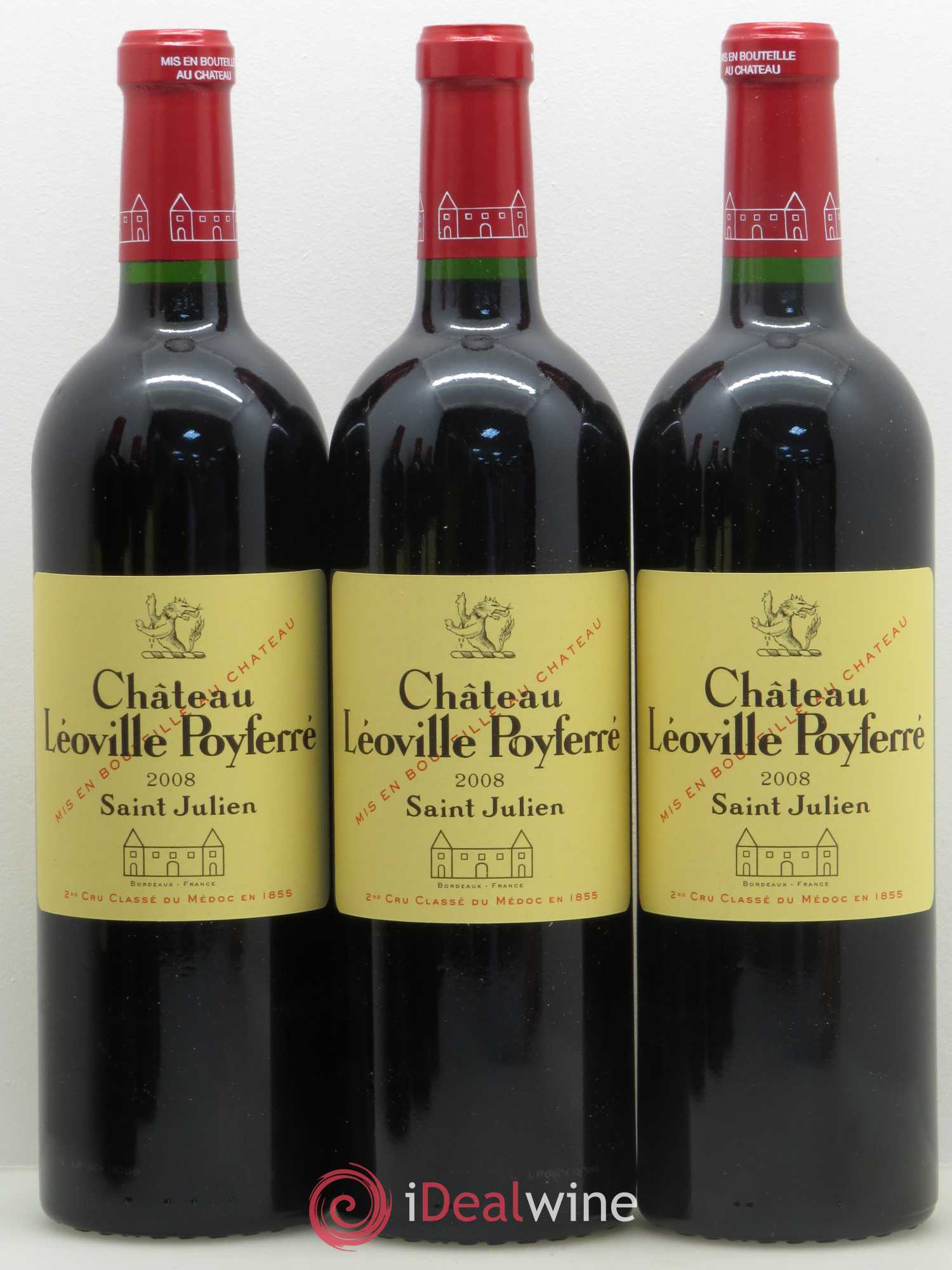 Château Léoville Poyferré 2ème Grand Cru Classé 2008 - Lot de 6 bouteilles - 2