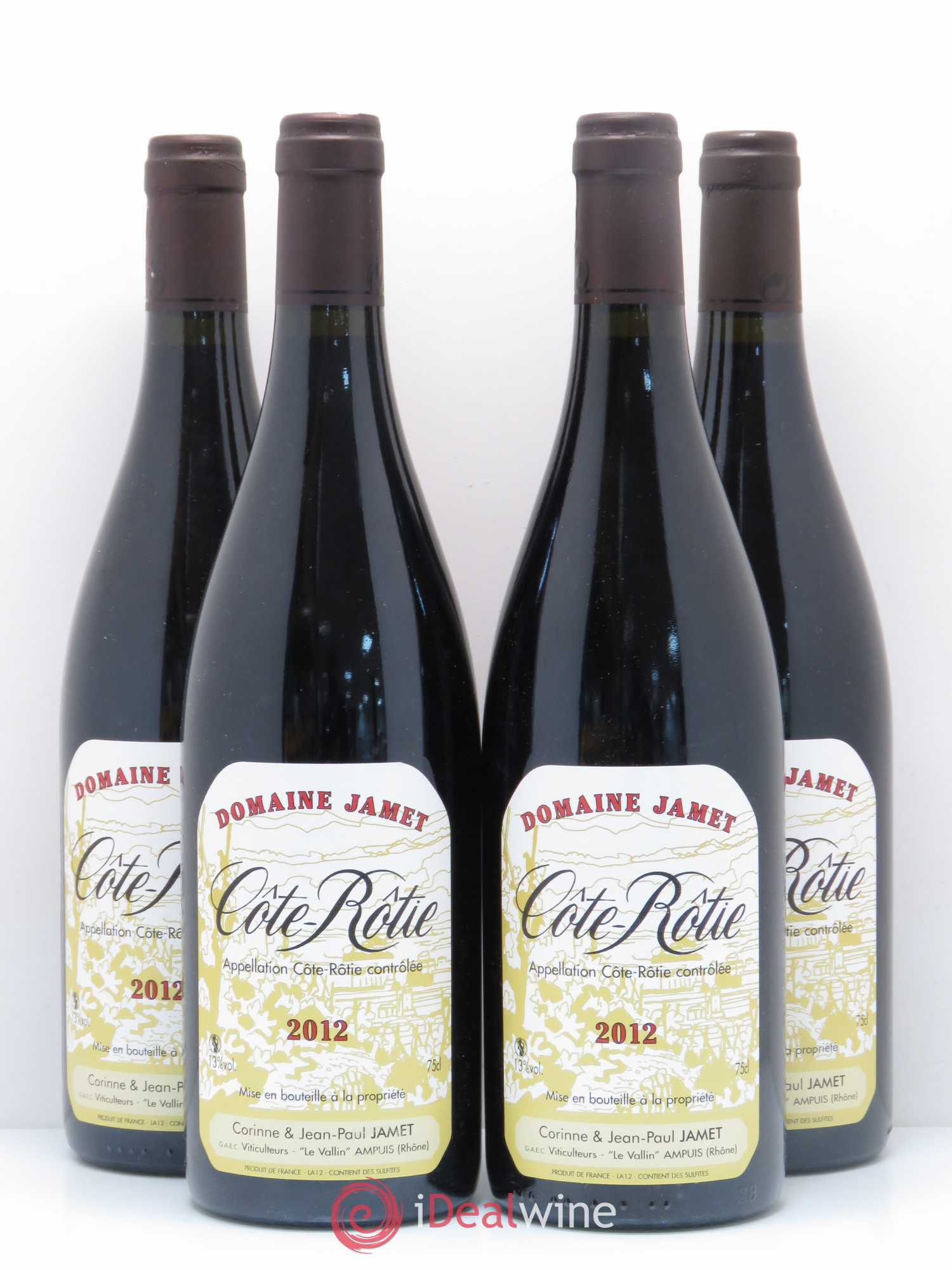 Côte-Rôtie Jamet (Domaine) 2012 - Lot de 4 bouteilles - 0