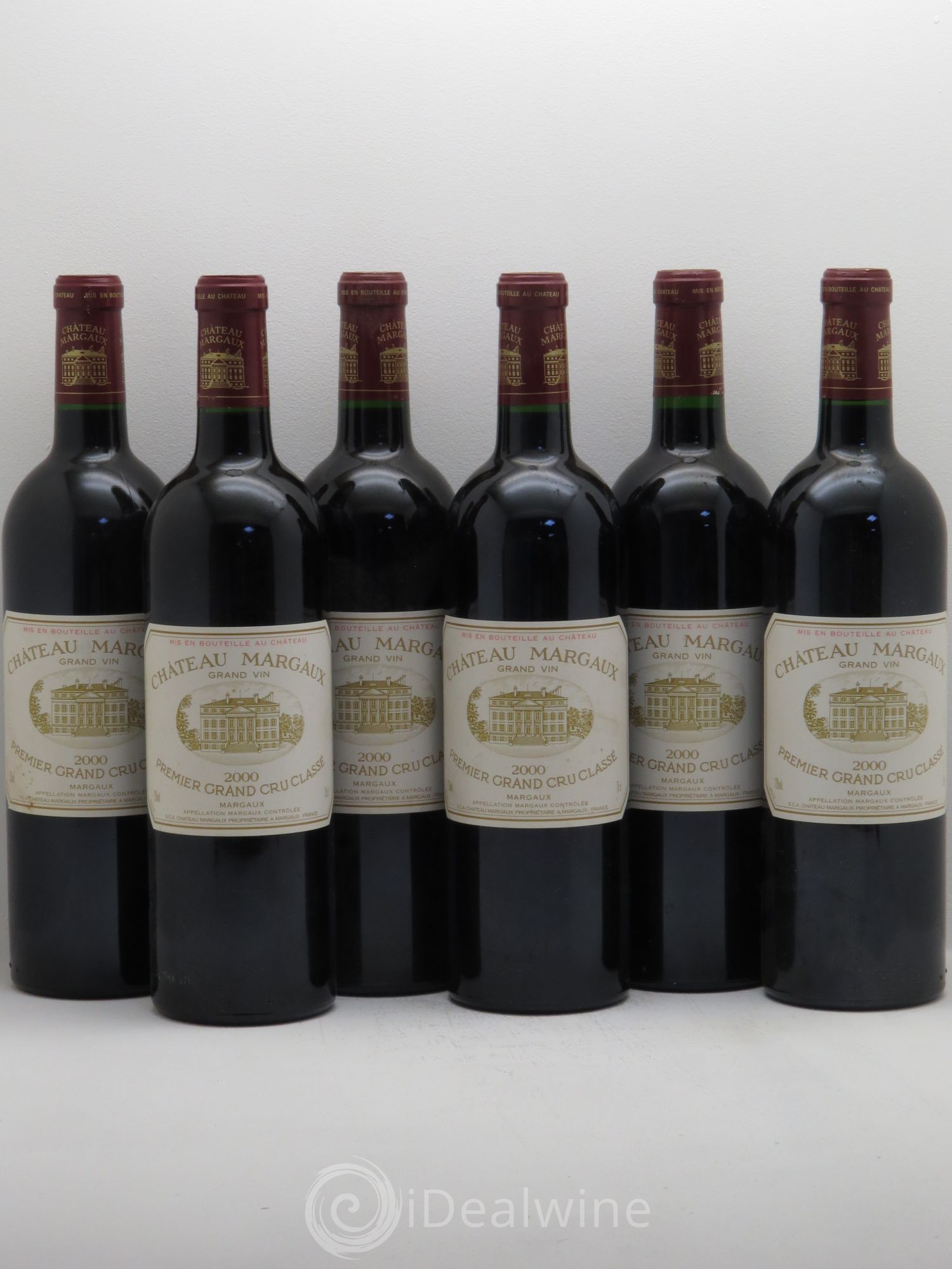 Château Margaux 1er Grand Cru Classé 2000 - Lot de 6 bouteilles - 0