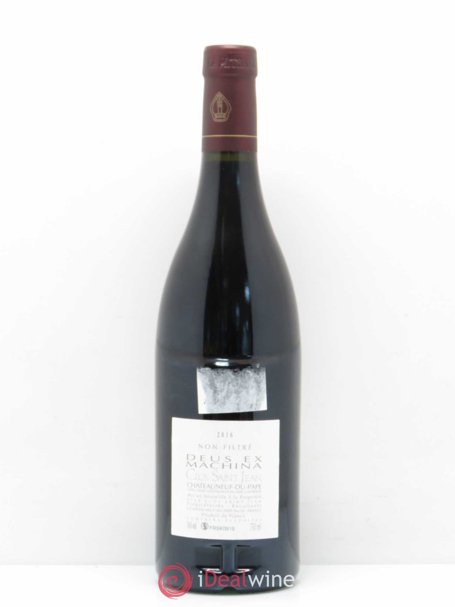 Châteauneuf-du-Pape Clos Saint-Jean Deus Ex Machina Pascal et Vincent Maurel 2016 - Lot de 1 bouteille - 1