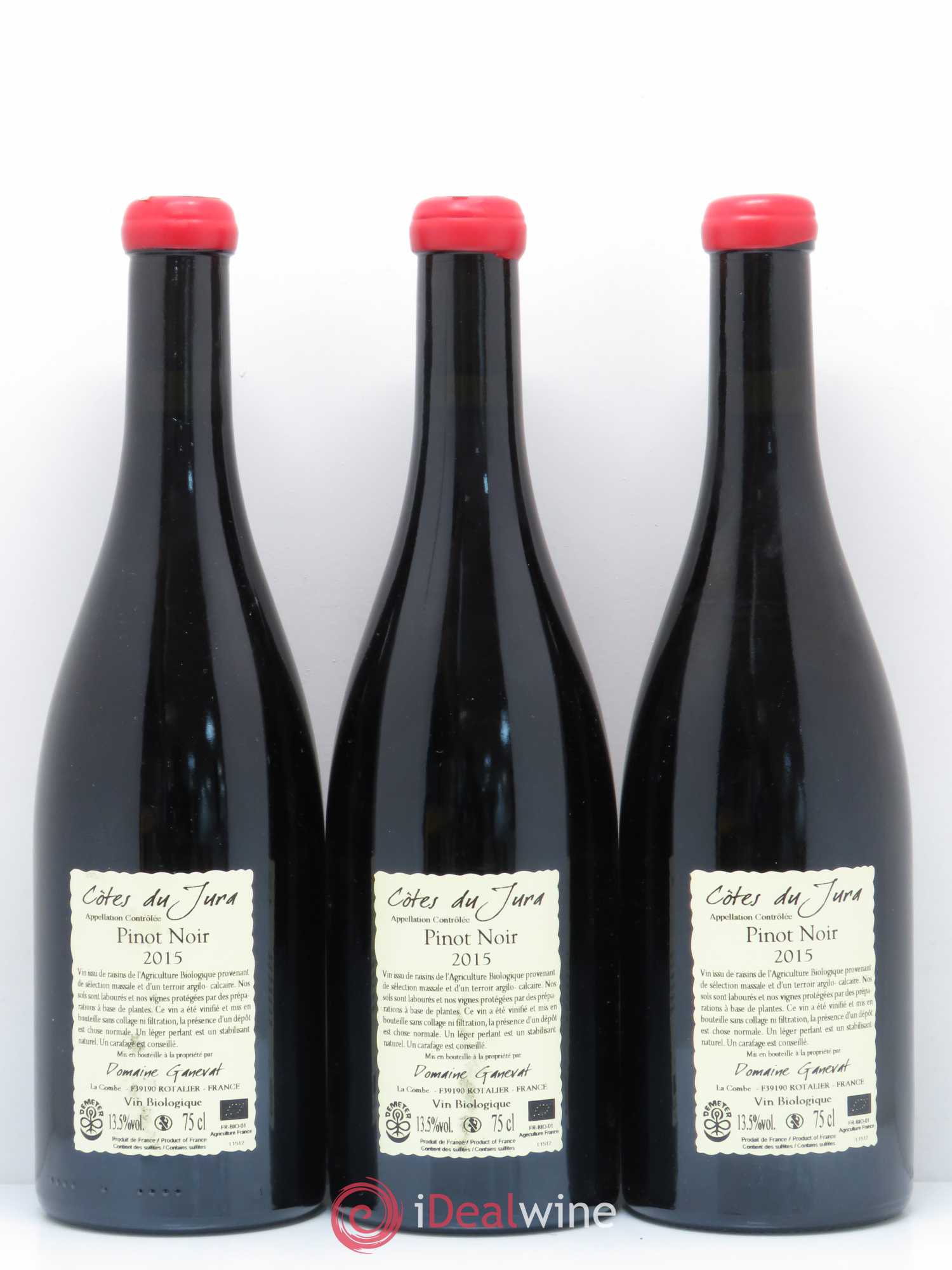 Côtes du Jura Cuvée Julien Jean-François Ganevat (Domaine) 2015 - Lot de 3 bouteilles - 1