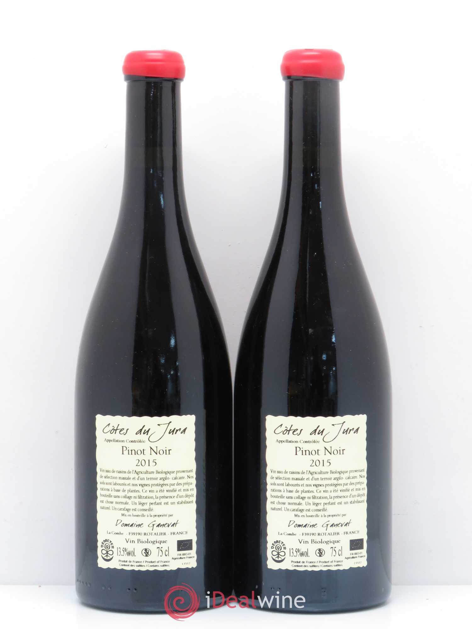Côtes du Jura Cuvée Julien Jean-François Ganevat (Domaine) 2015 - Lot de 2 bouteilles - 1