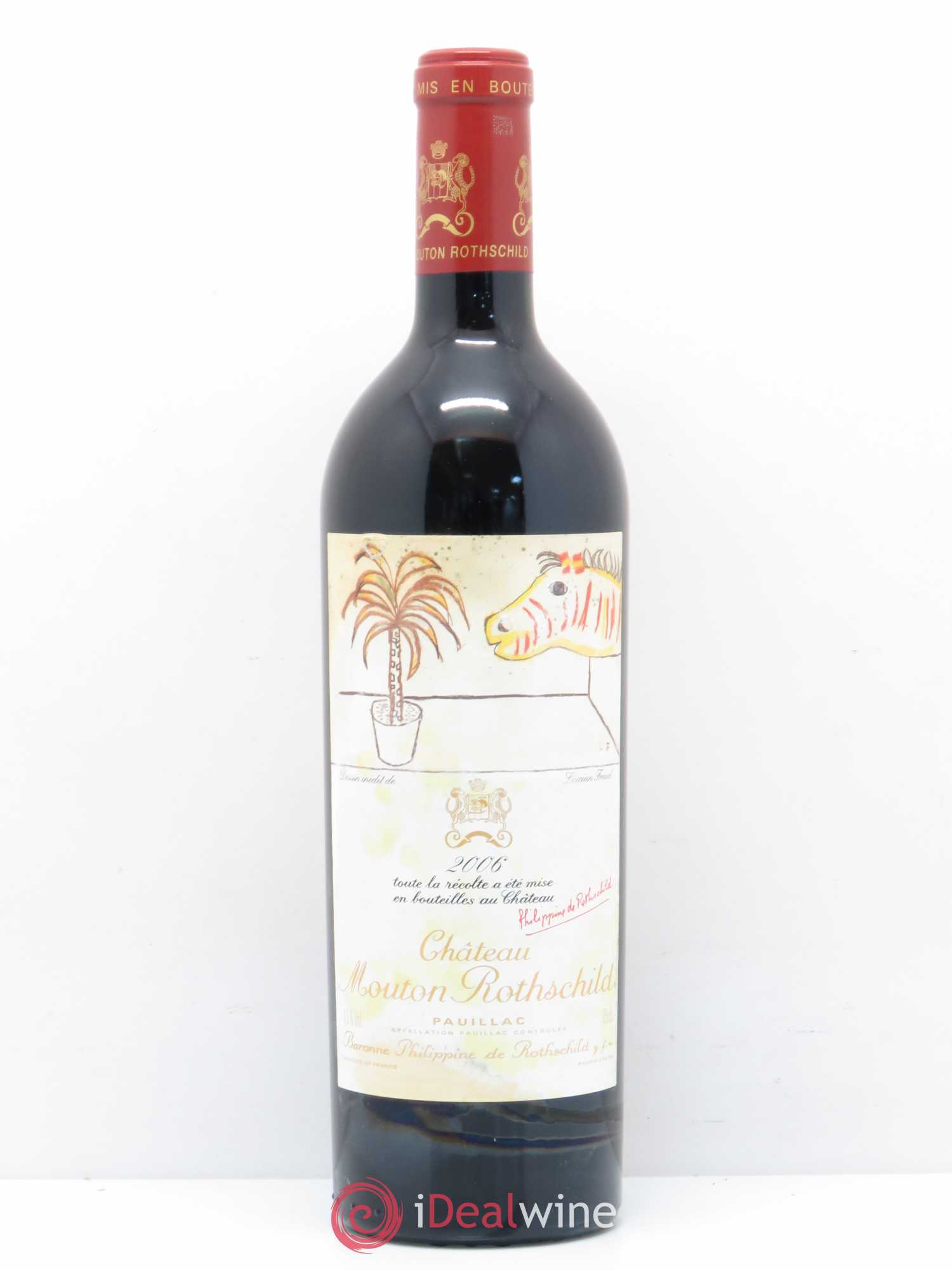 Château Mouton Rothschild 1er Grand Cru Classé 2006 - Lot de 1 bouteille - 0