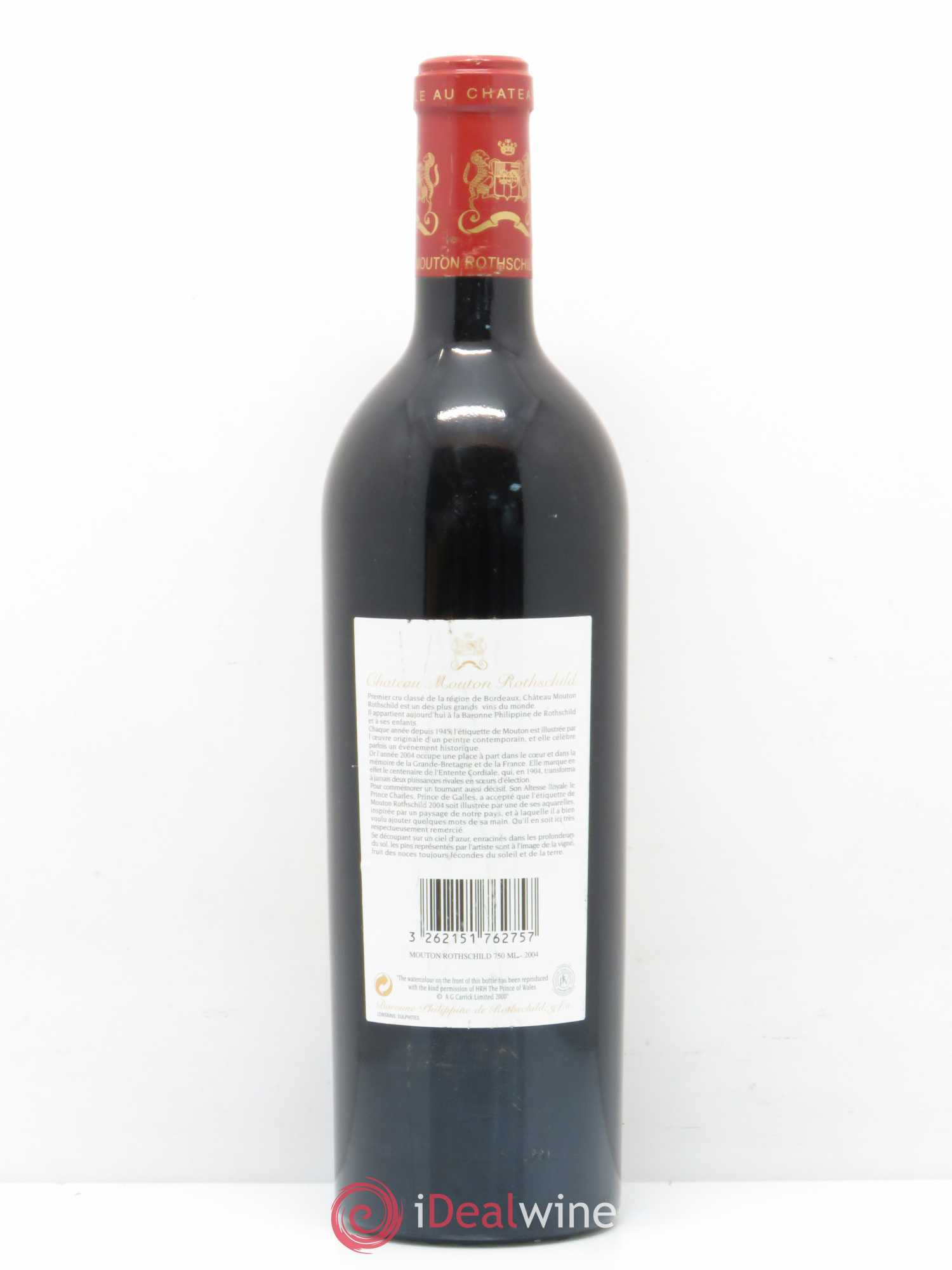 Château Mouton Rothschild 1er Grand Cru Classé 2004 - Lot de 1 bouteille - 1