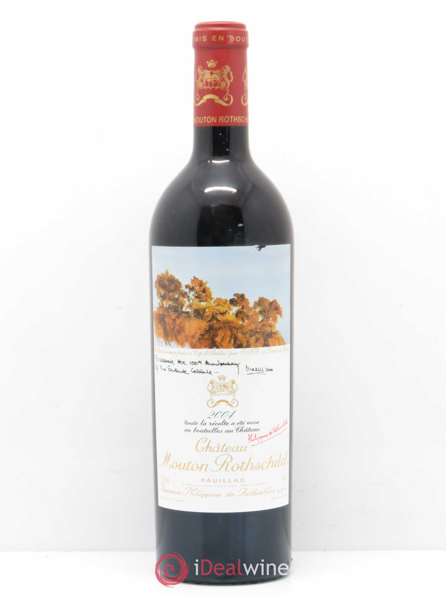 Château Mouton Rothschild 1er Grand Cru Classé 2004 - Lot de 1 bouteille - 0