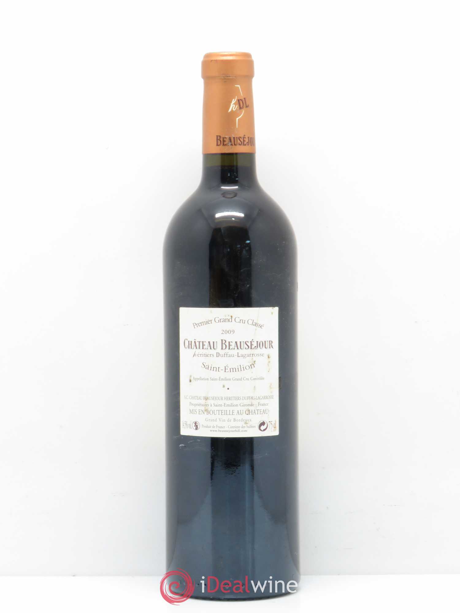 Château Beauséjour (Duffau-Lagarrosse) 1er Grand Cru Classé B 2009 - Lot de 1 bouteille - 1